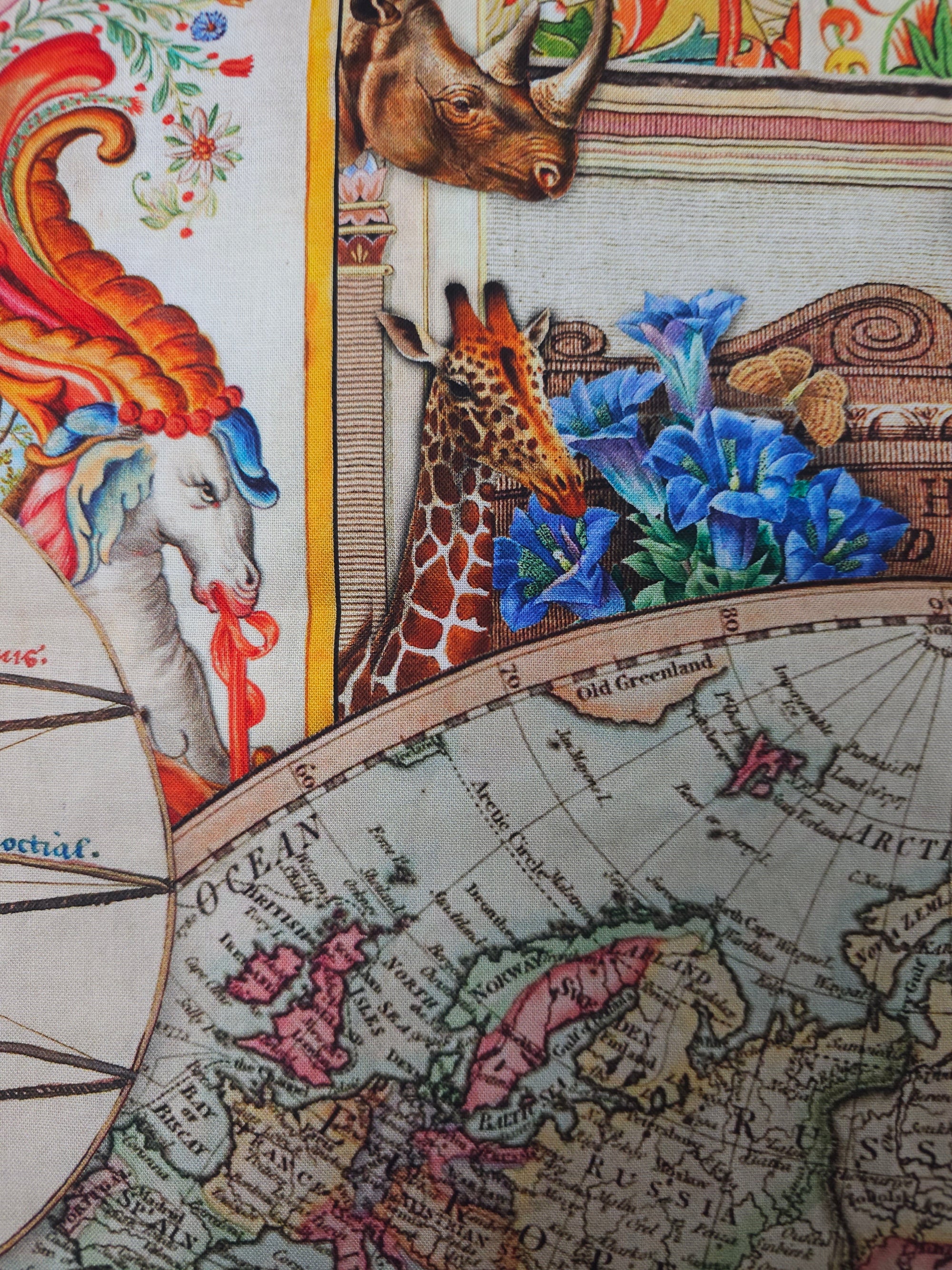 Exotic world Cotton panel- 1m