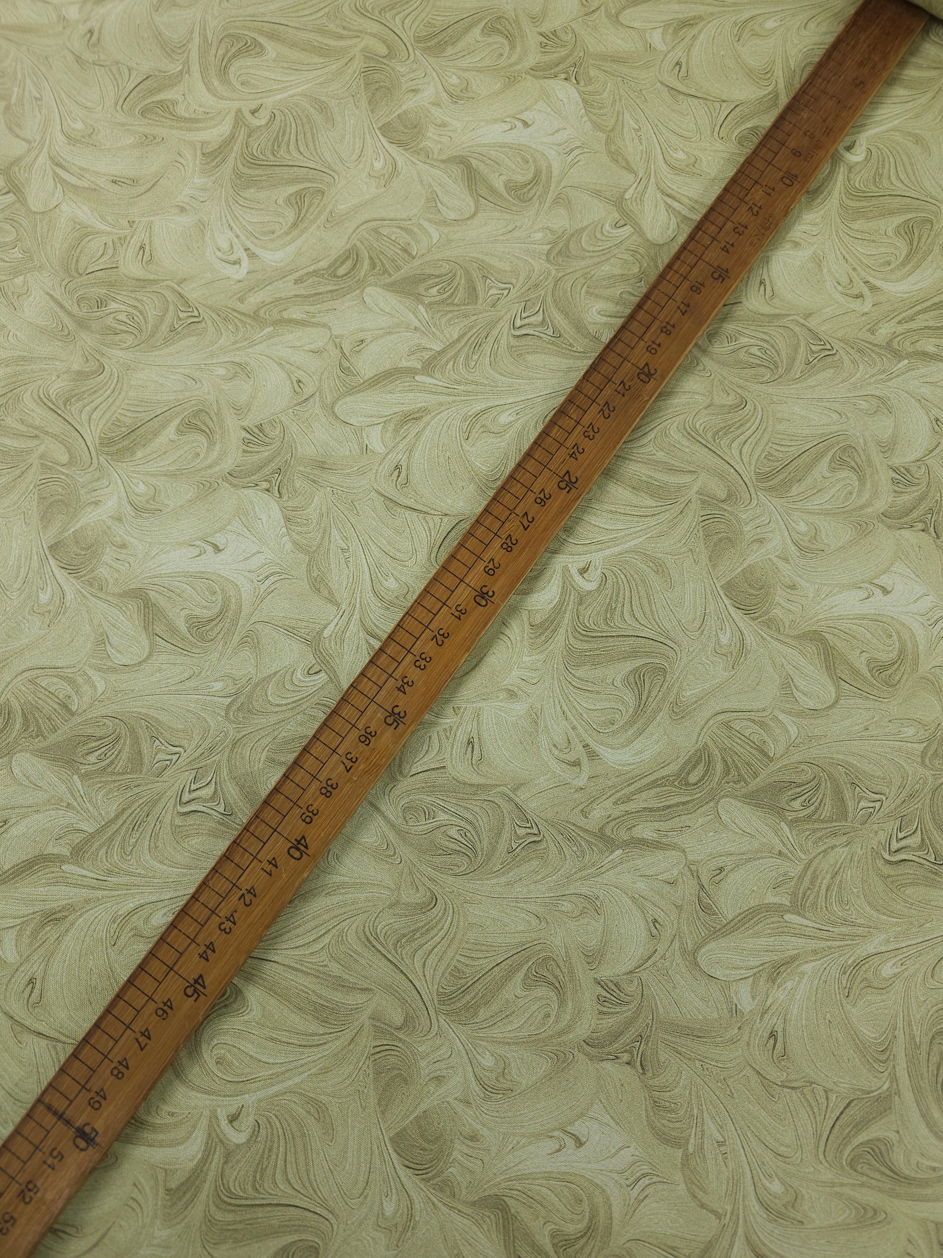 Pale Lemon Grass Marble Swirl 100% Cotton 114" *EXTRA WIDE*