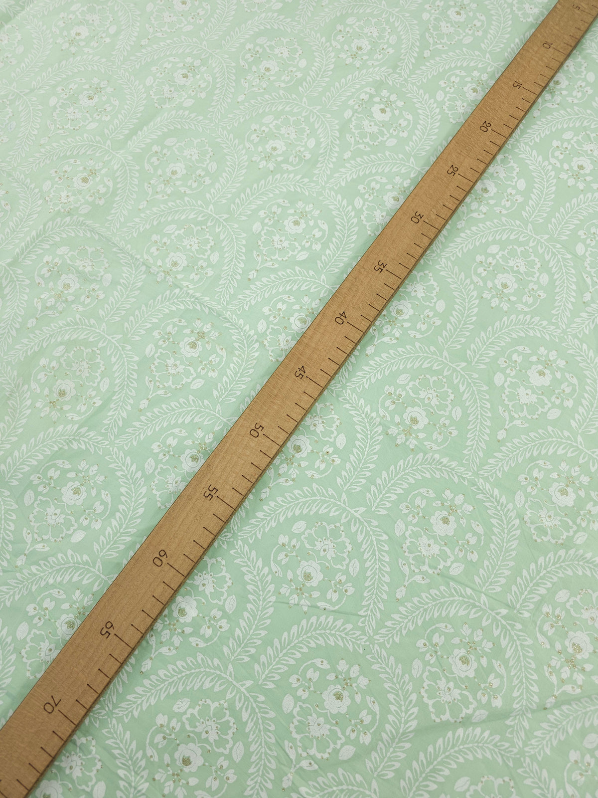 Mint Green Glitter Tapestry Lightweight Cotton