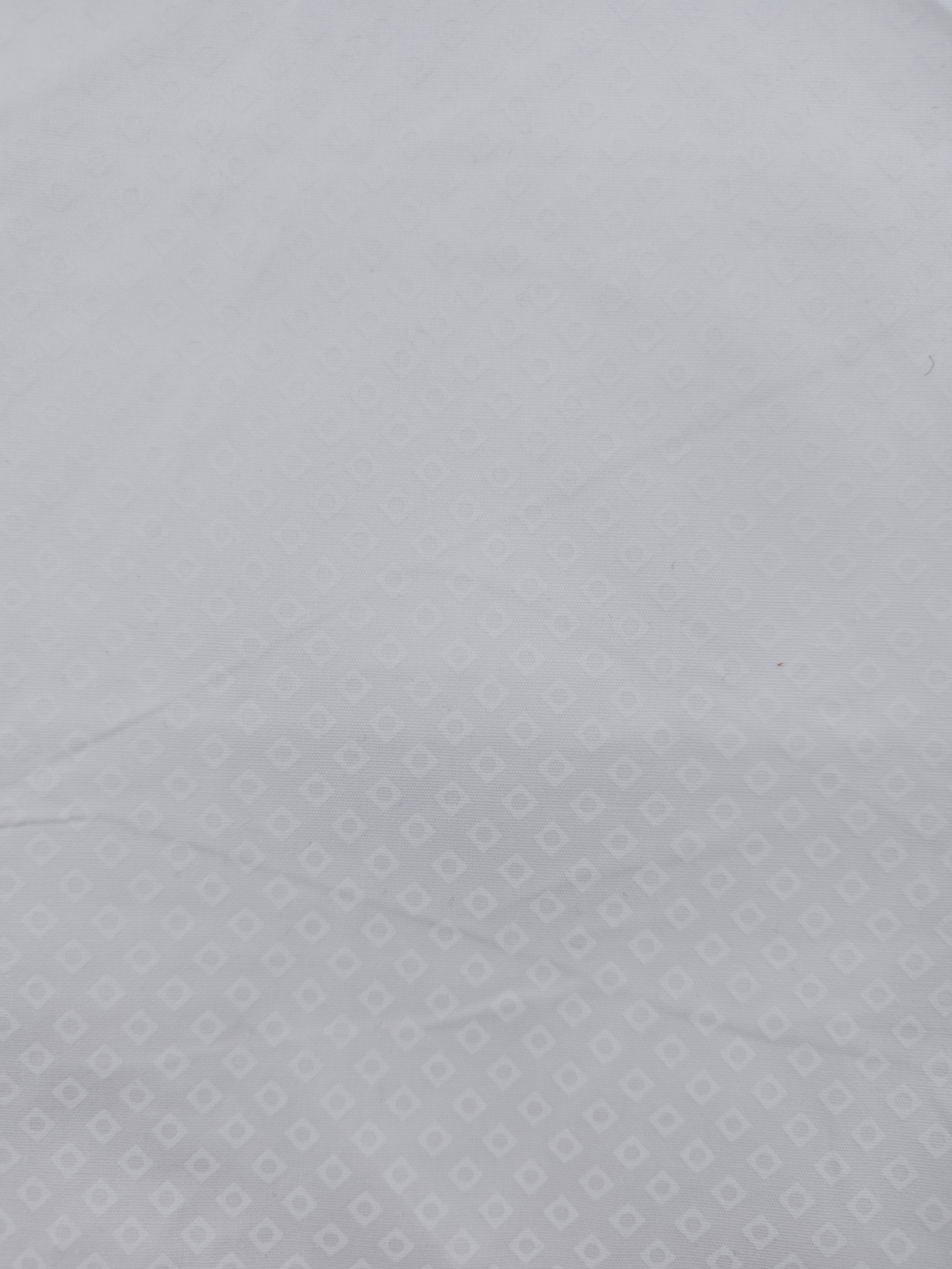 White on white diamond Cotton- 1.3m piece