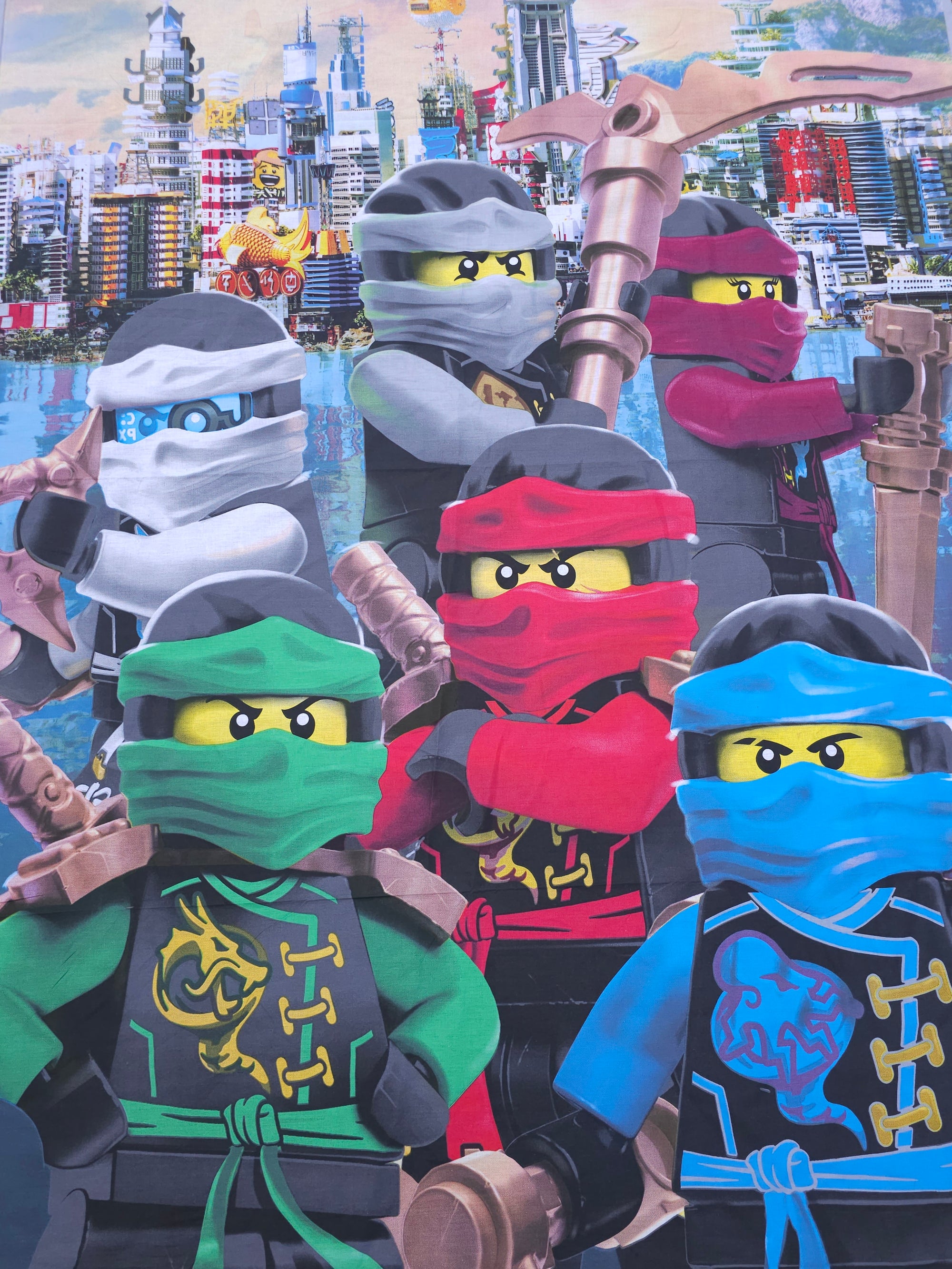 Lego Ninjago 100% Cotton - 1.40m Panel *EXTRA WIDE*