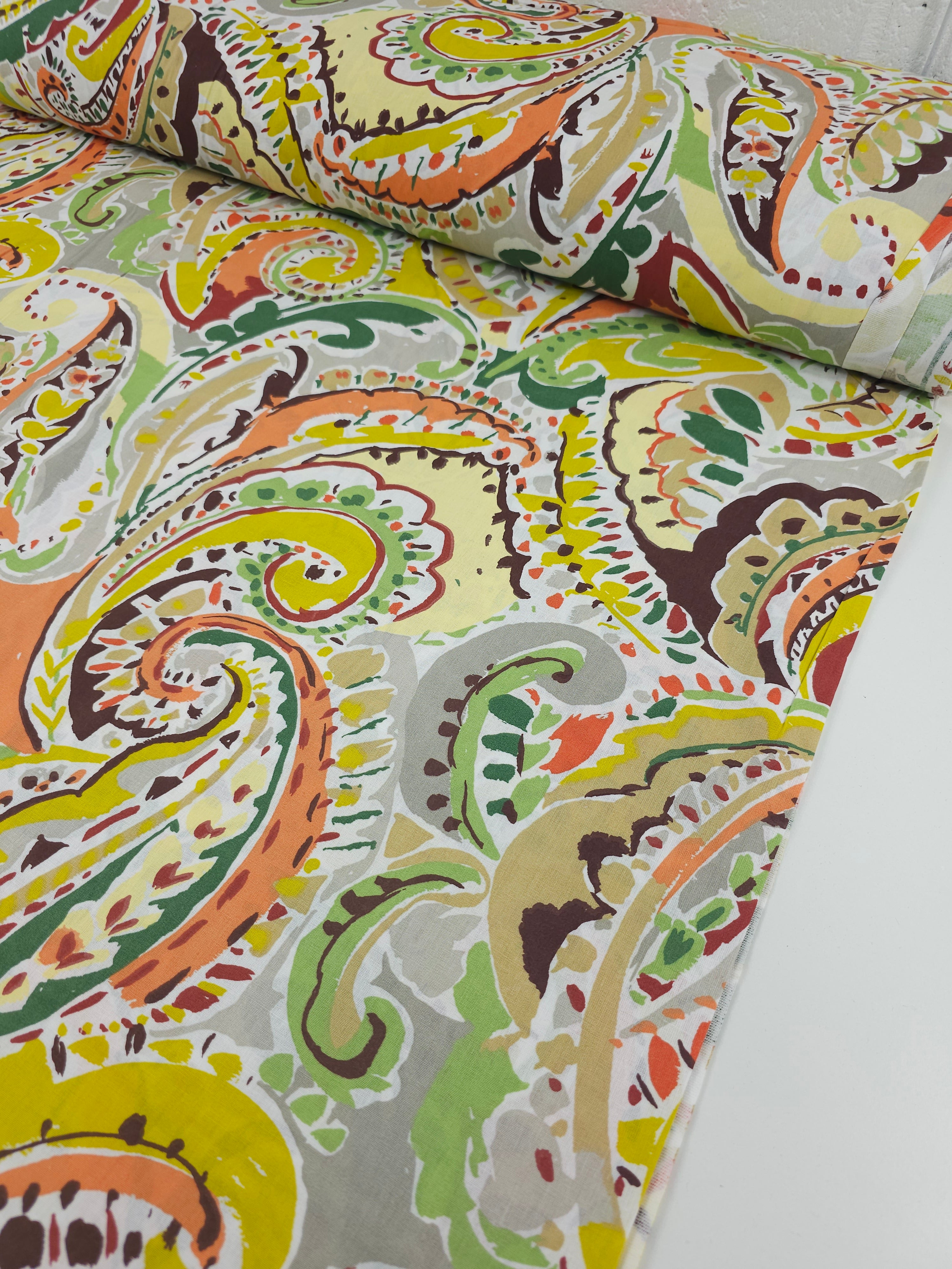 Mango Penny Paisley 100% Cotton 114” - Helena Springfield *EXTRA WIDE*