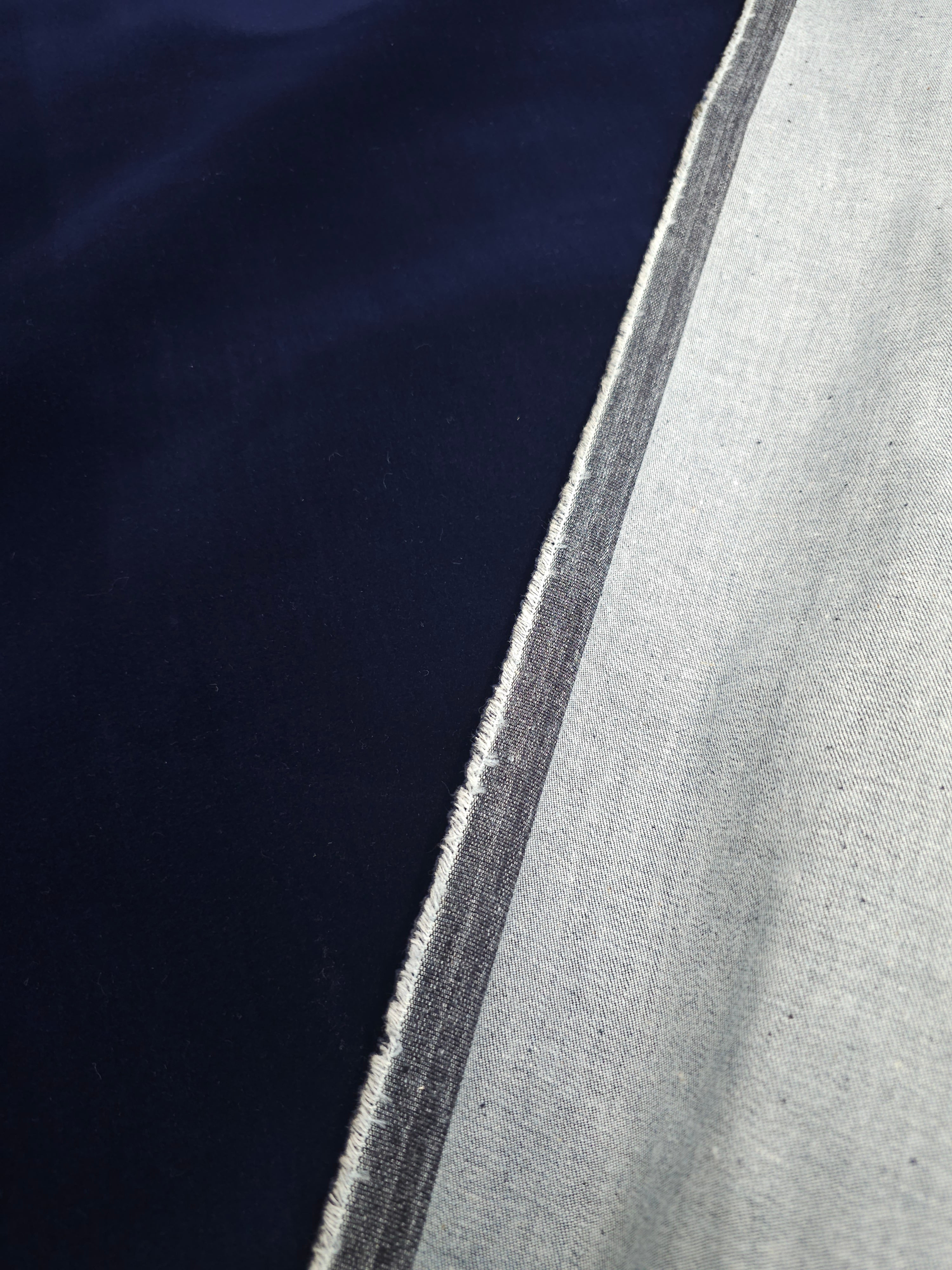 Royal Blue Velvet Denim