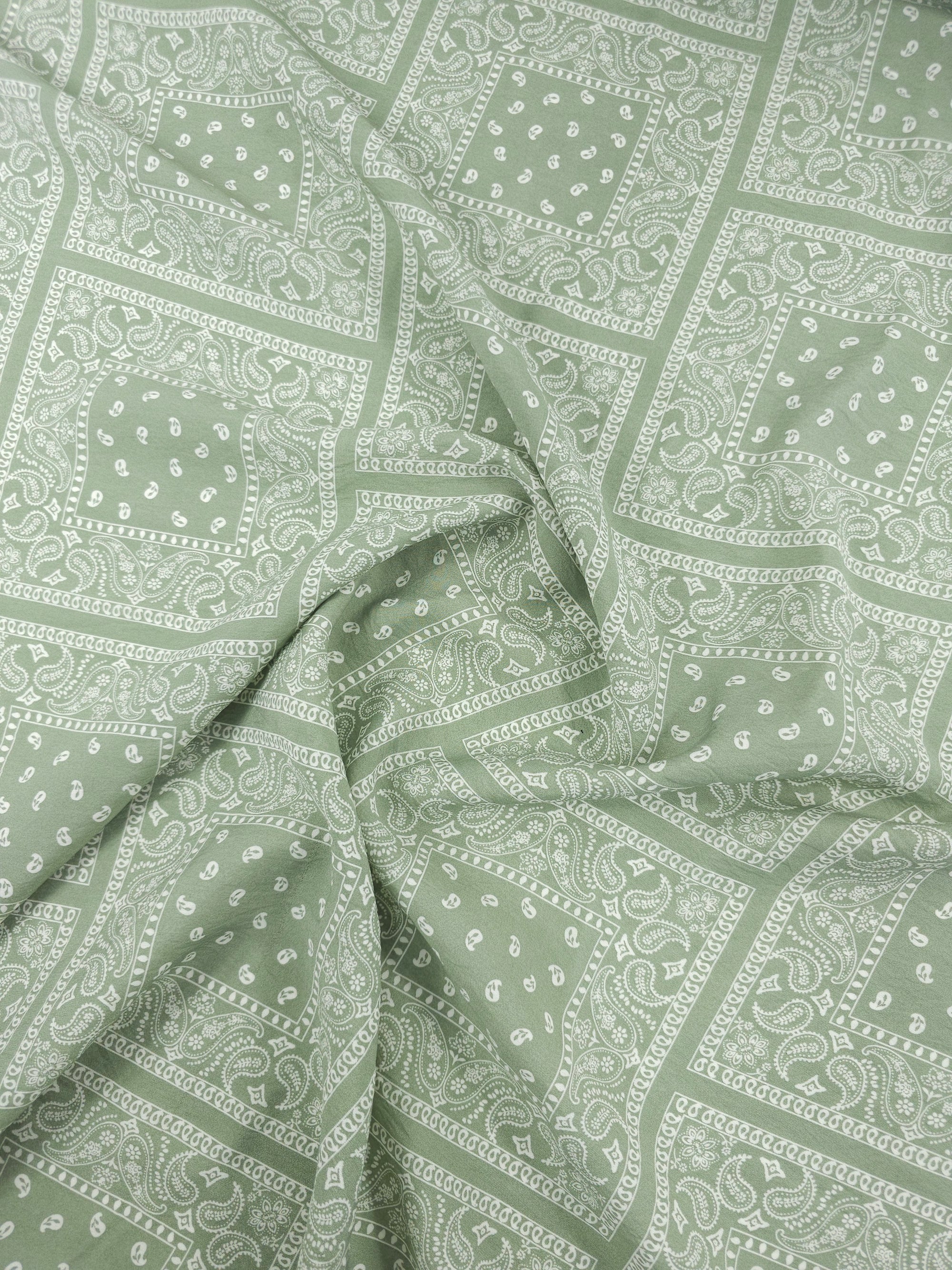 Sage Bandana Square Modal Viscose