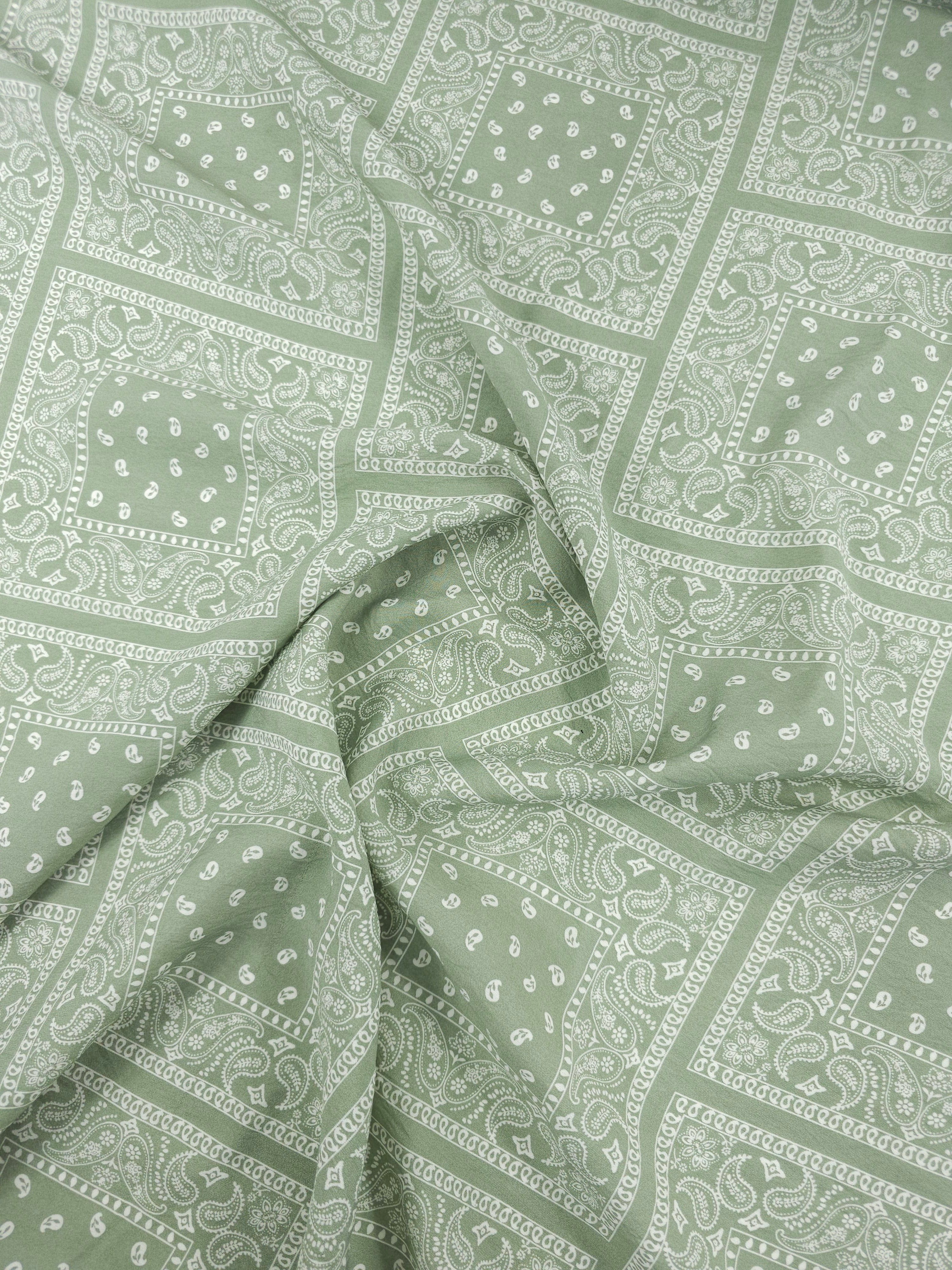 Sage Bandana Square Modal Viscose