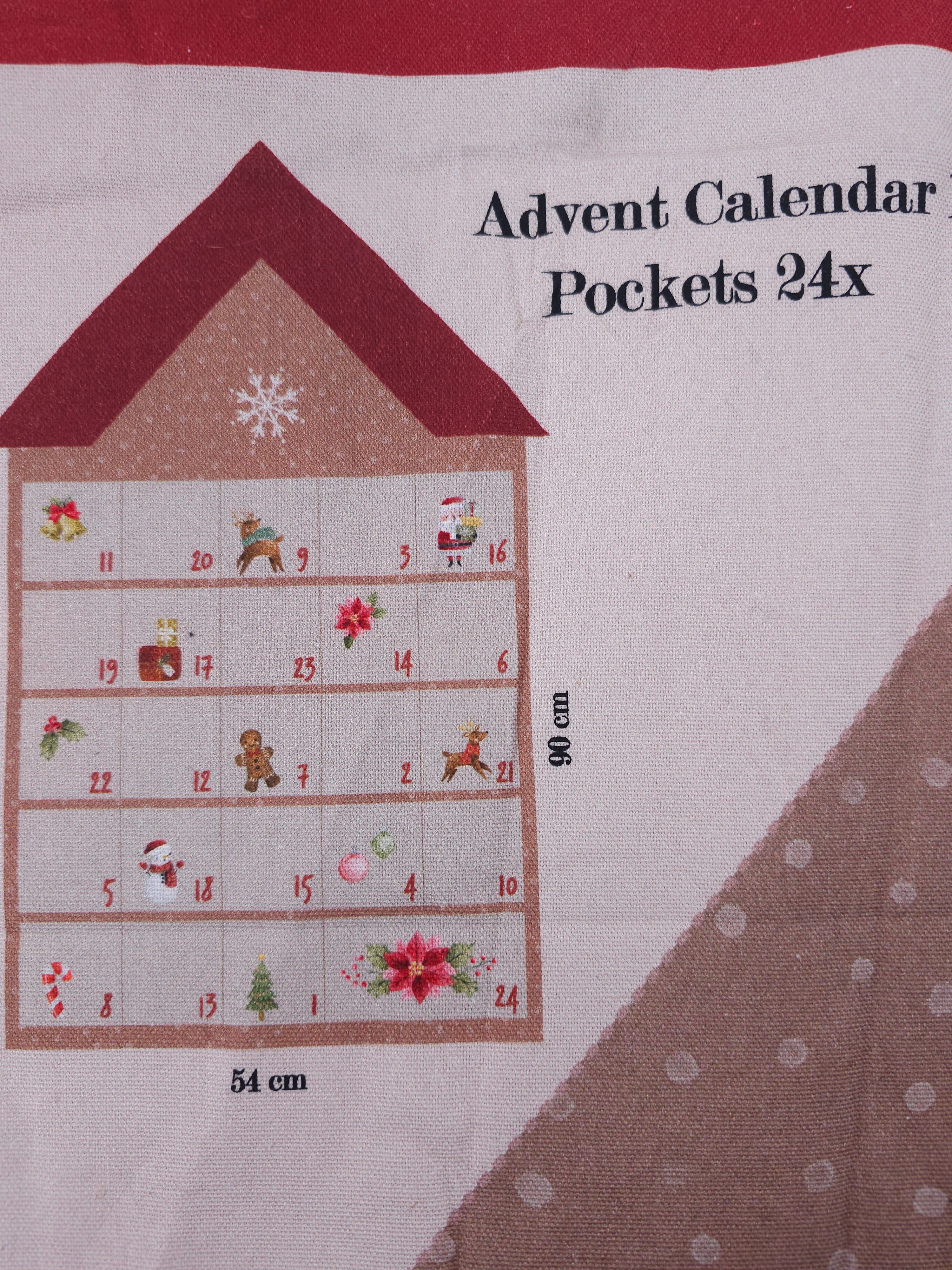 Advent calender heavyweight Cotton- 1.3m piece