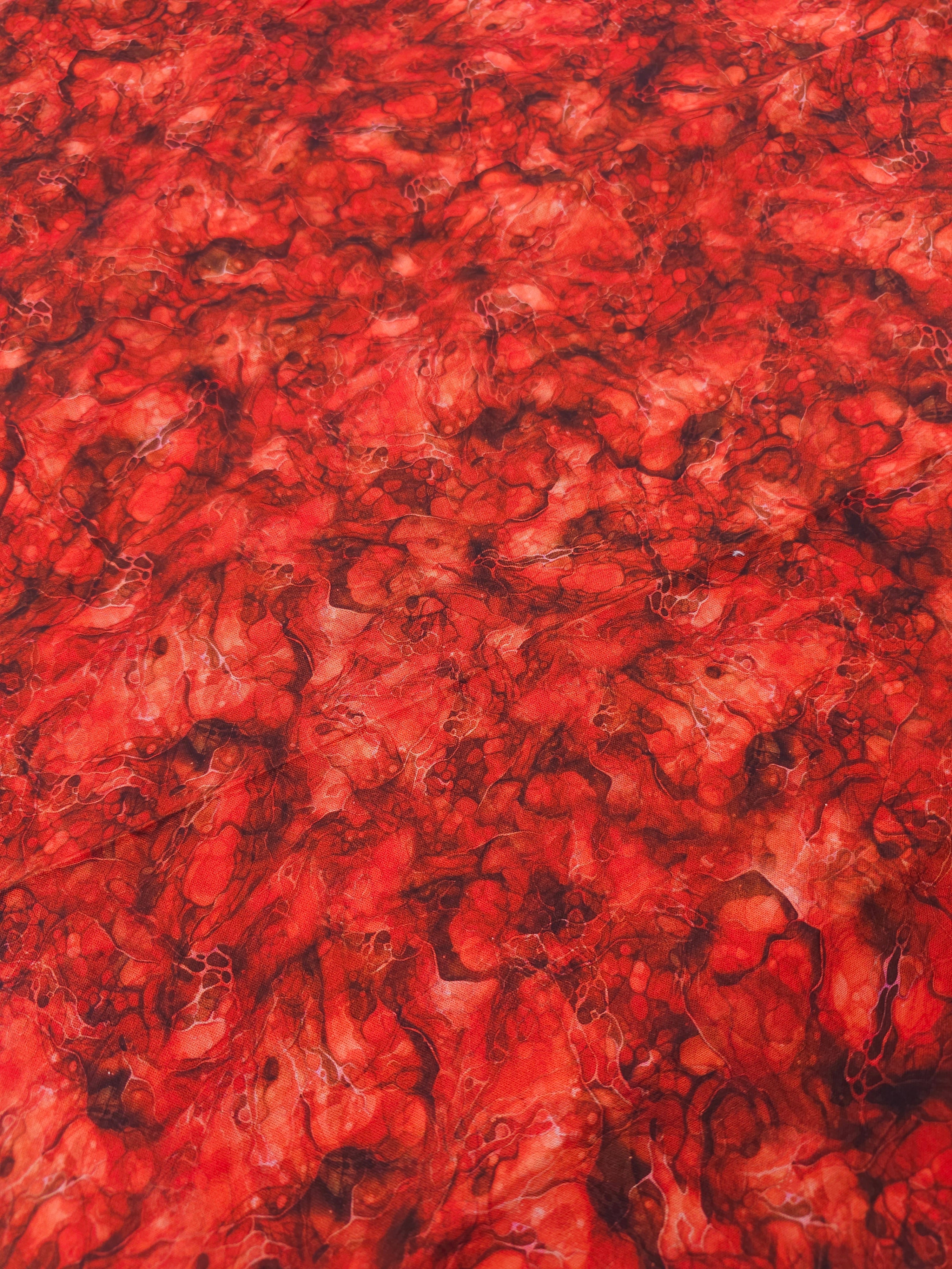 Fire red Cotton- 1.5m piece