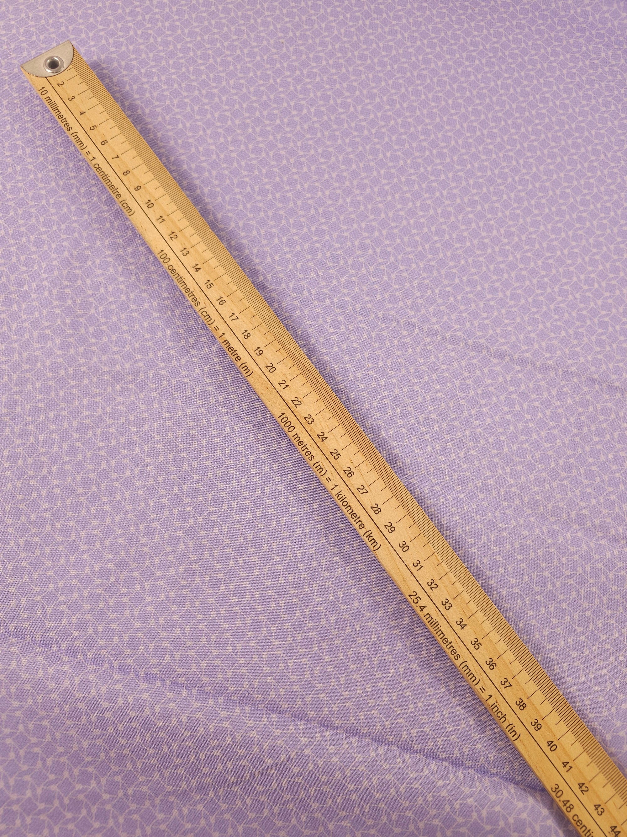 Lilac Geometric Shape 100% Cotton