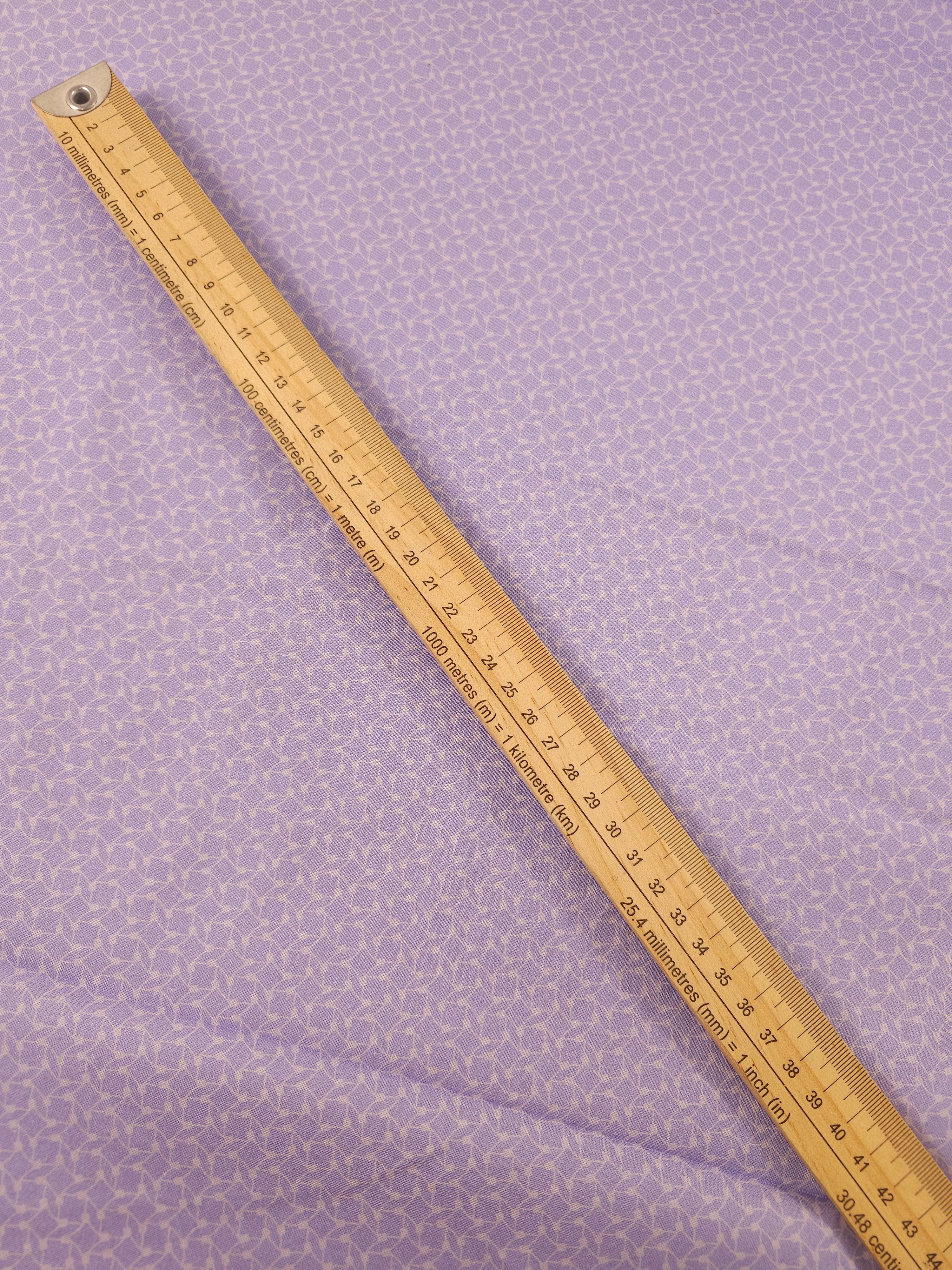 Lilac Geometric Shape 100% Cotton