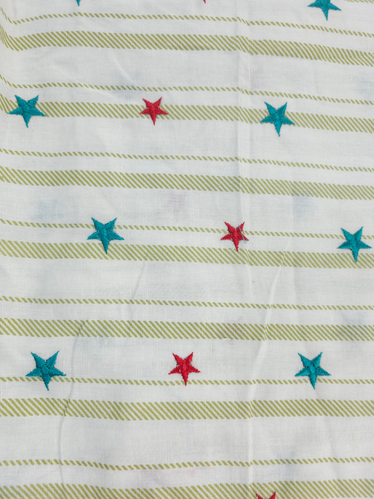 Xmas striped star Cotton- 2.2m piece