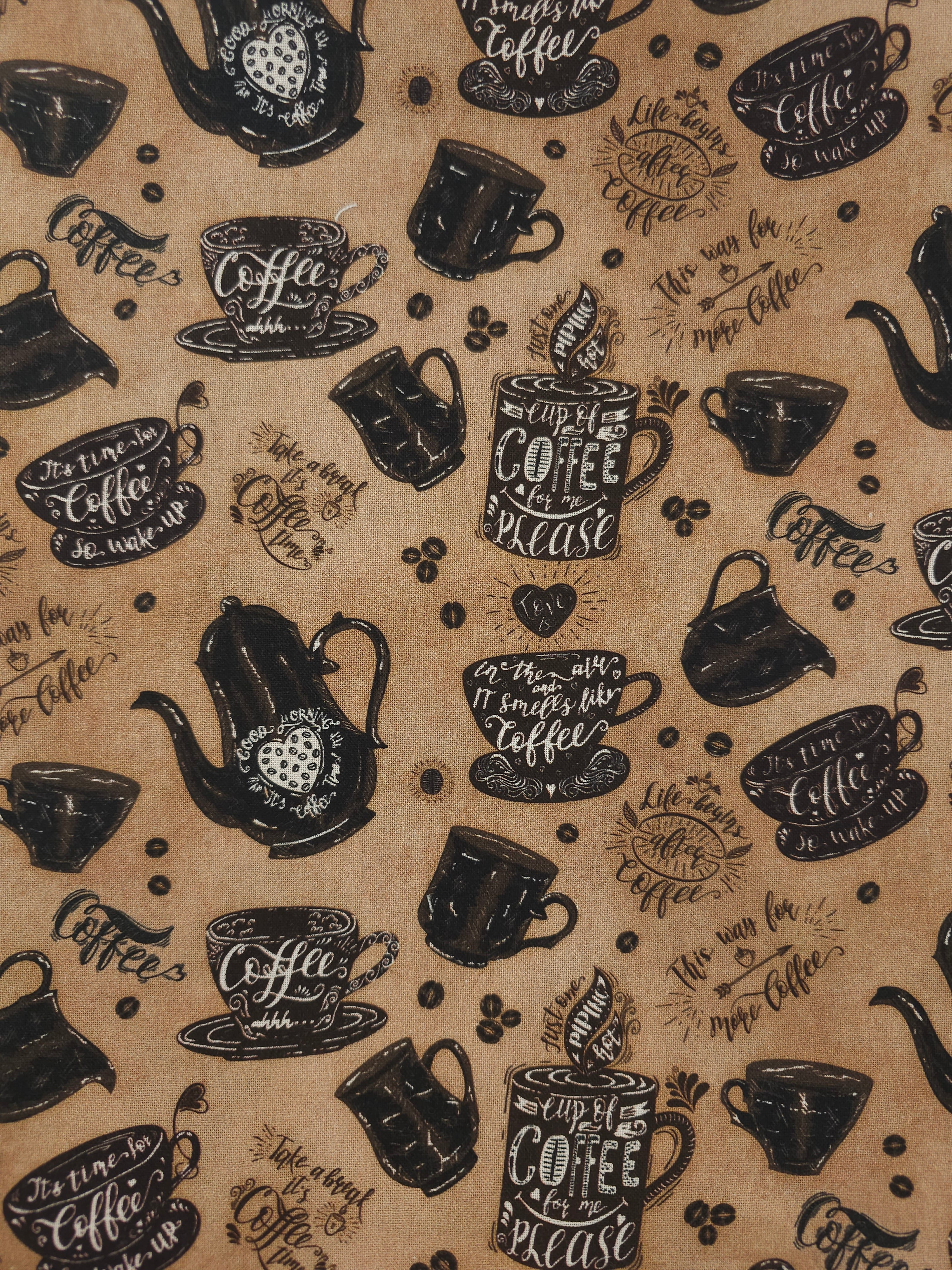 Coffee brew Cotton- 2.2m piece