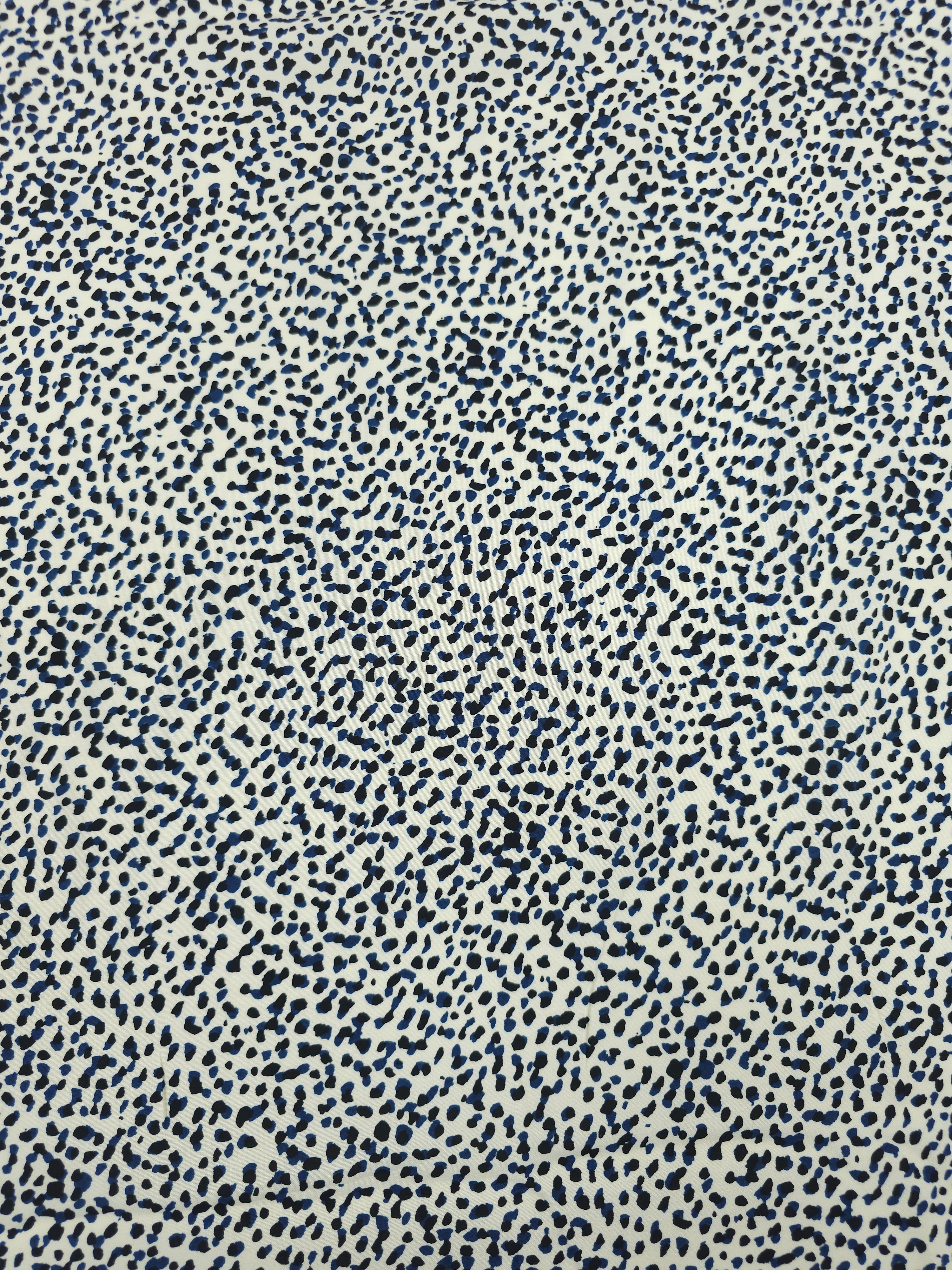 Black/Blue Speckle Viscose