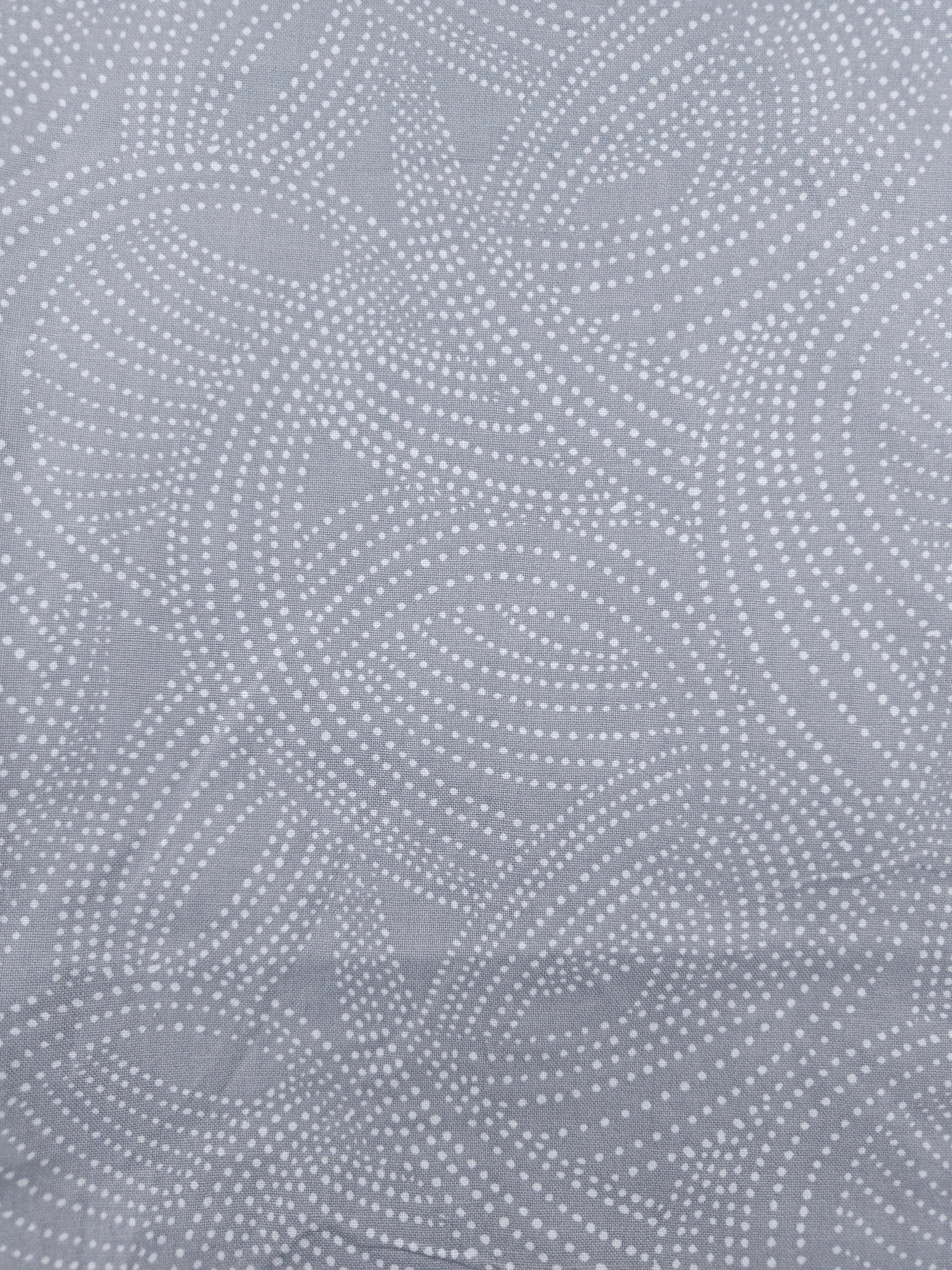Grey dotted rings Cotton- 2m piece