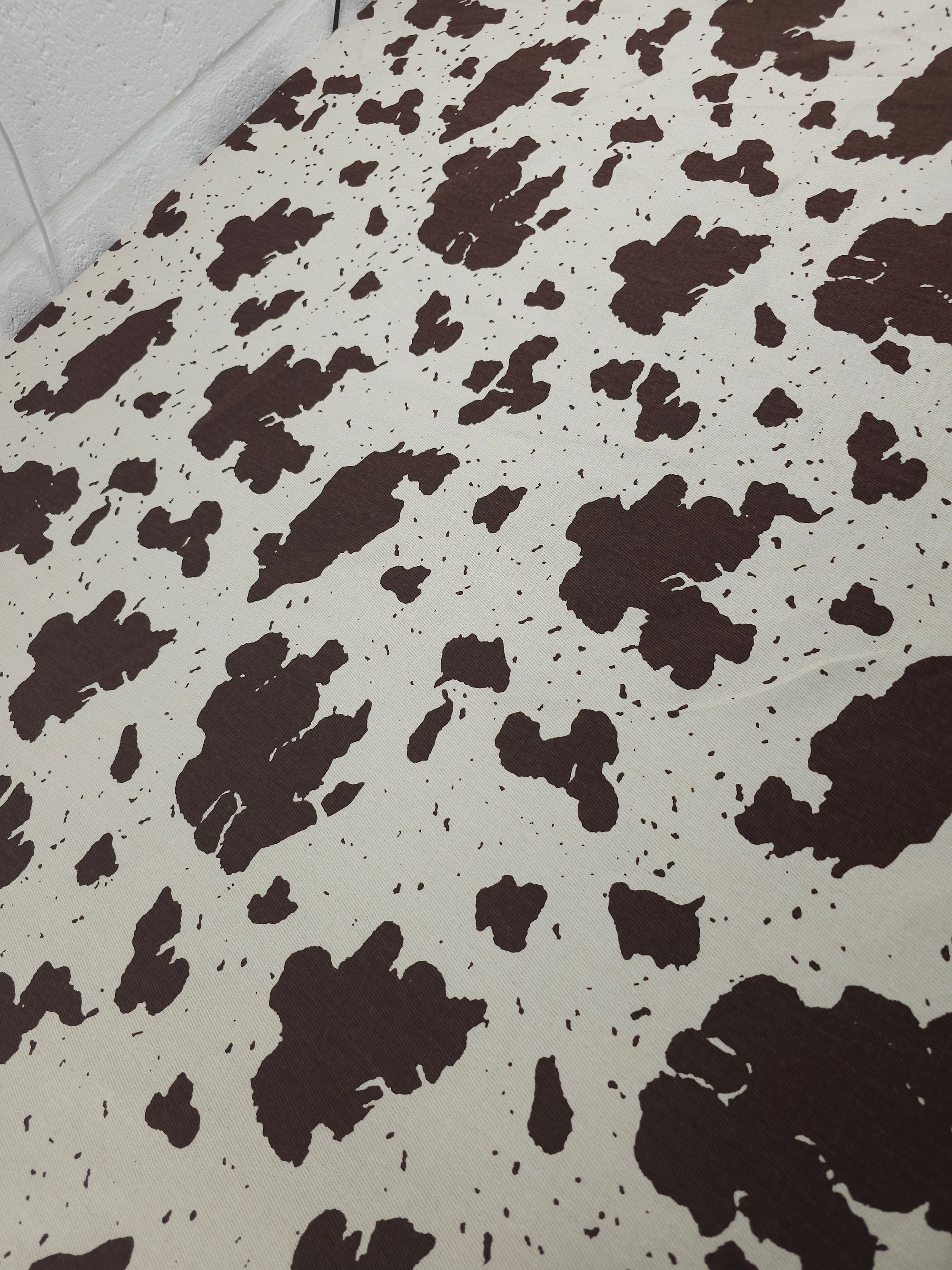 Brown Speckle Cow Denim