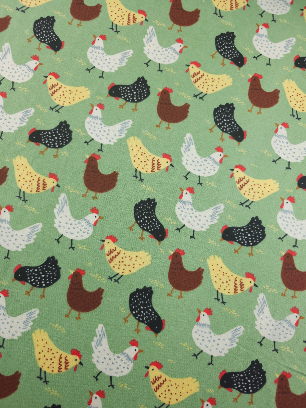 Rooster Field Lightweight Flannel Cotton