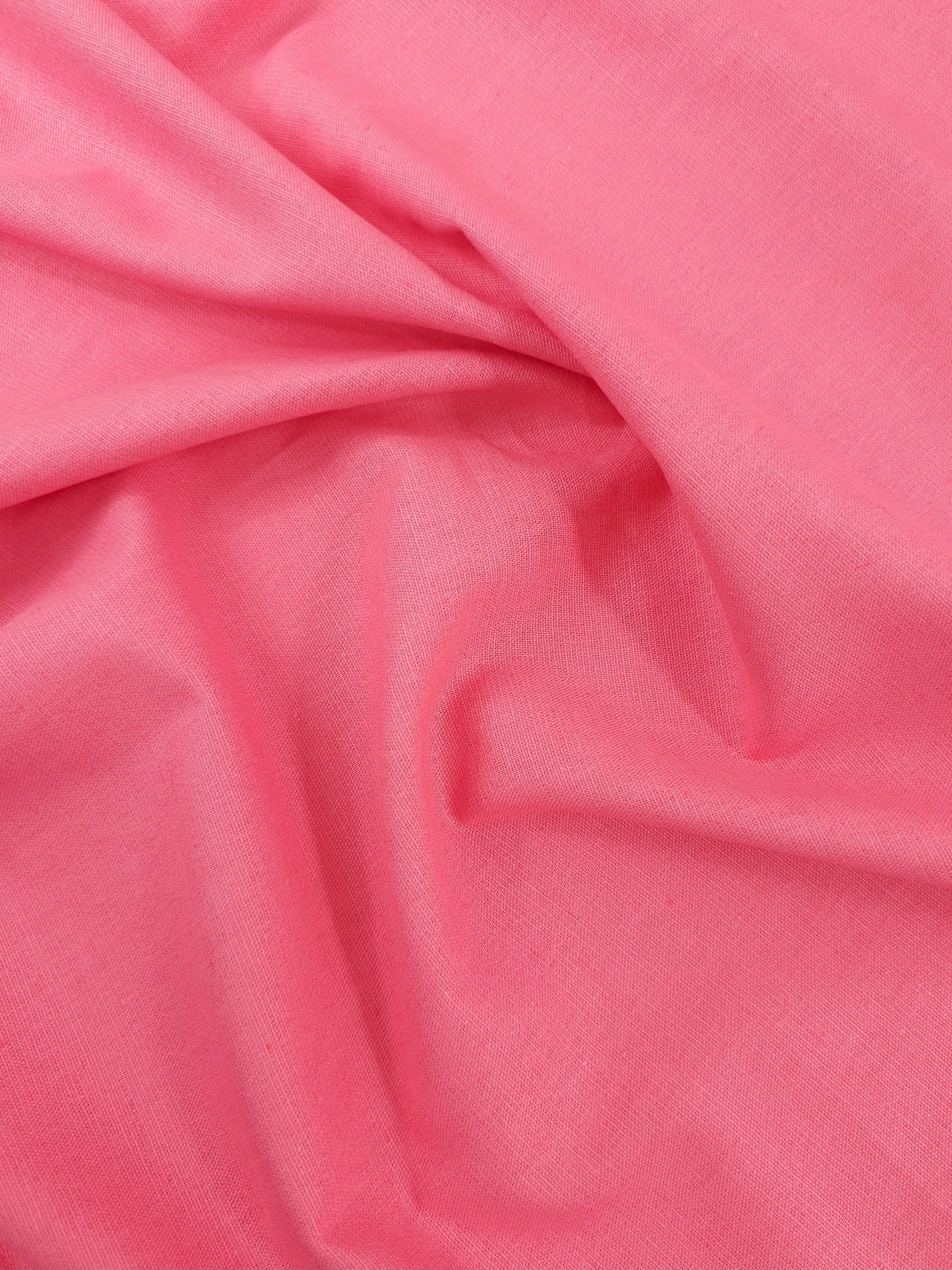 Guava Pink Cotton Linen