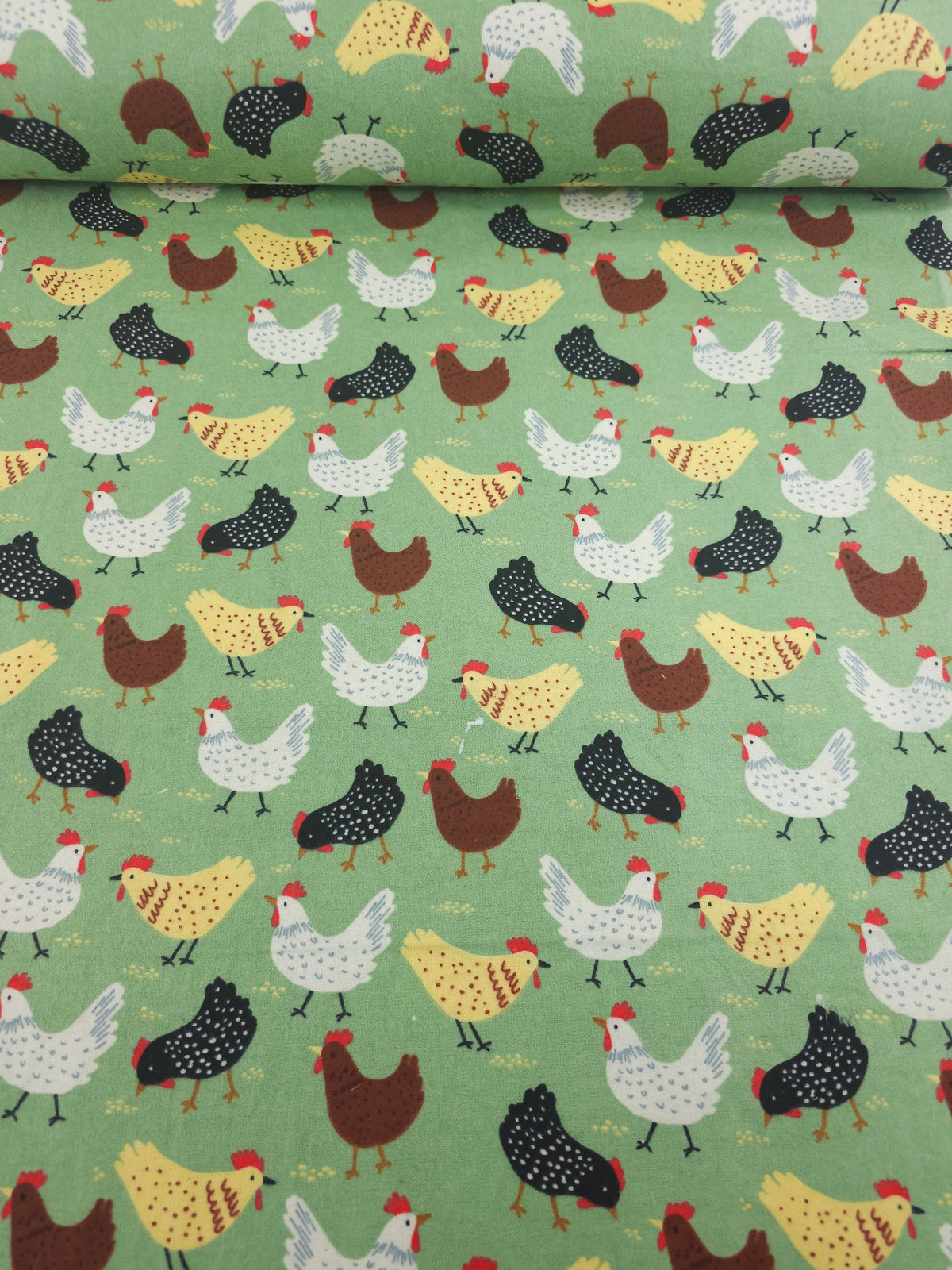 Rooster Field Lightweight Flannel Cotton