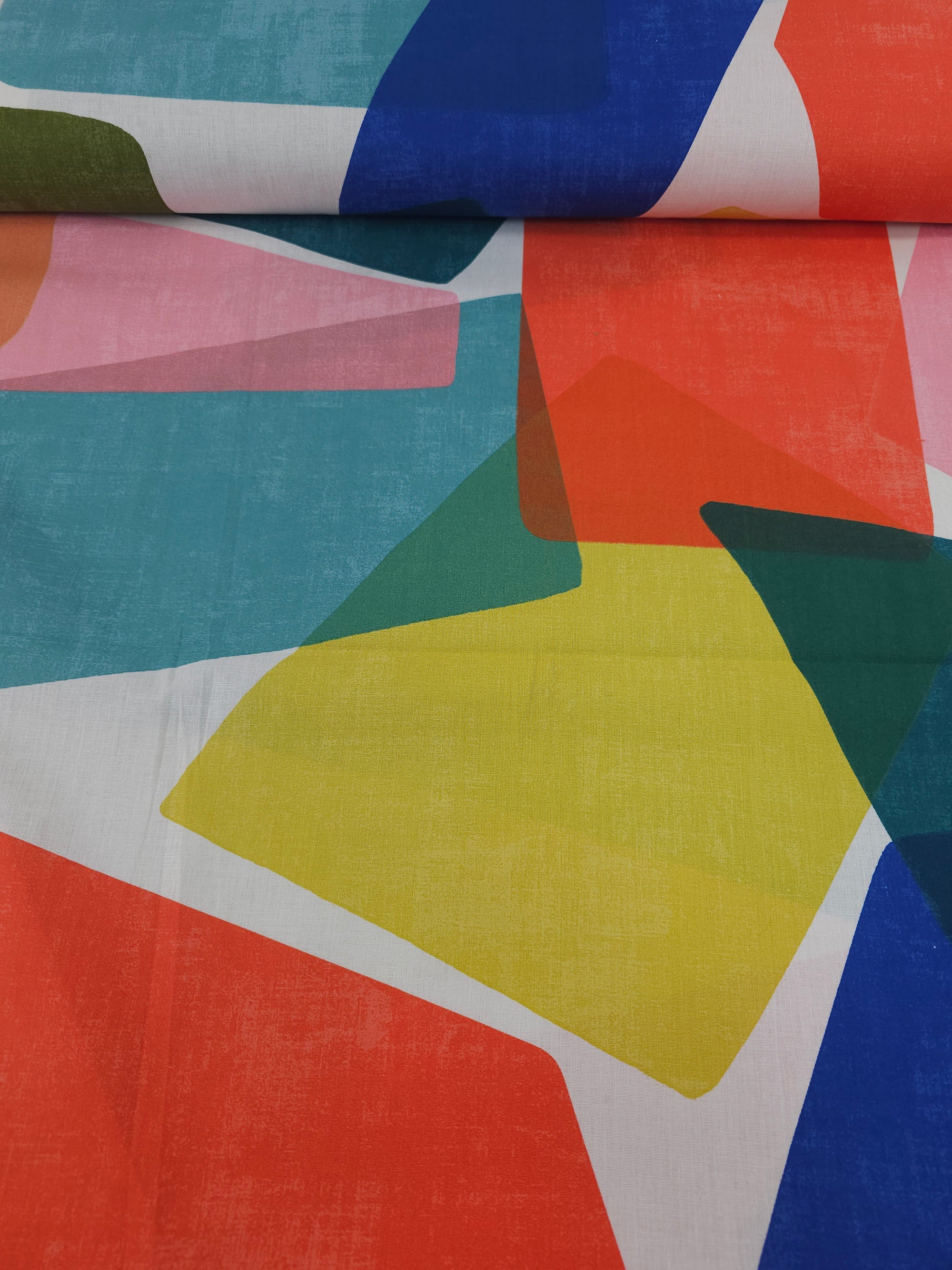 Funky Shapes 100% Cotton 100” - Dunelm *EXTRA WIDE*