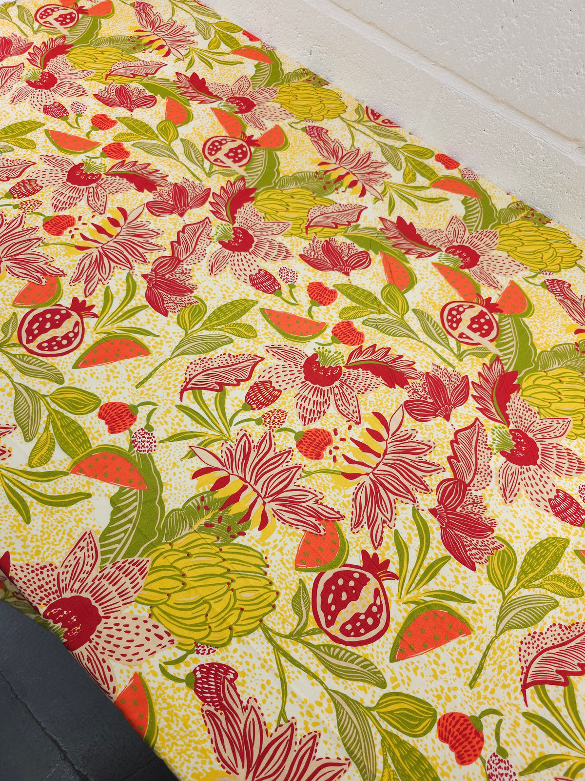 Exotic Fruit Palm Fusion Cotton Poplin