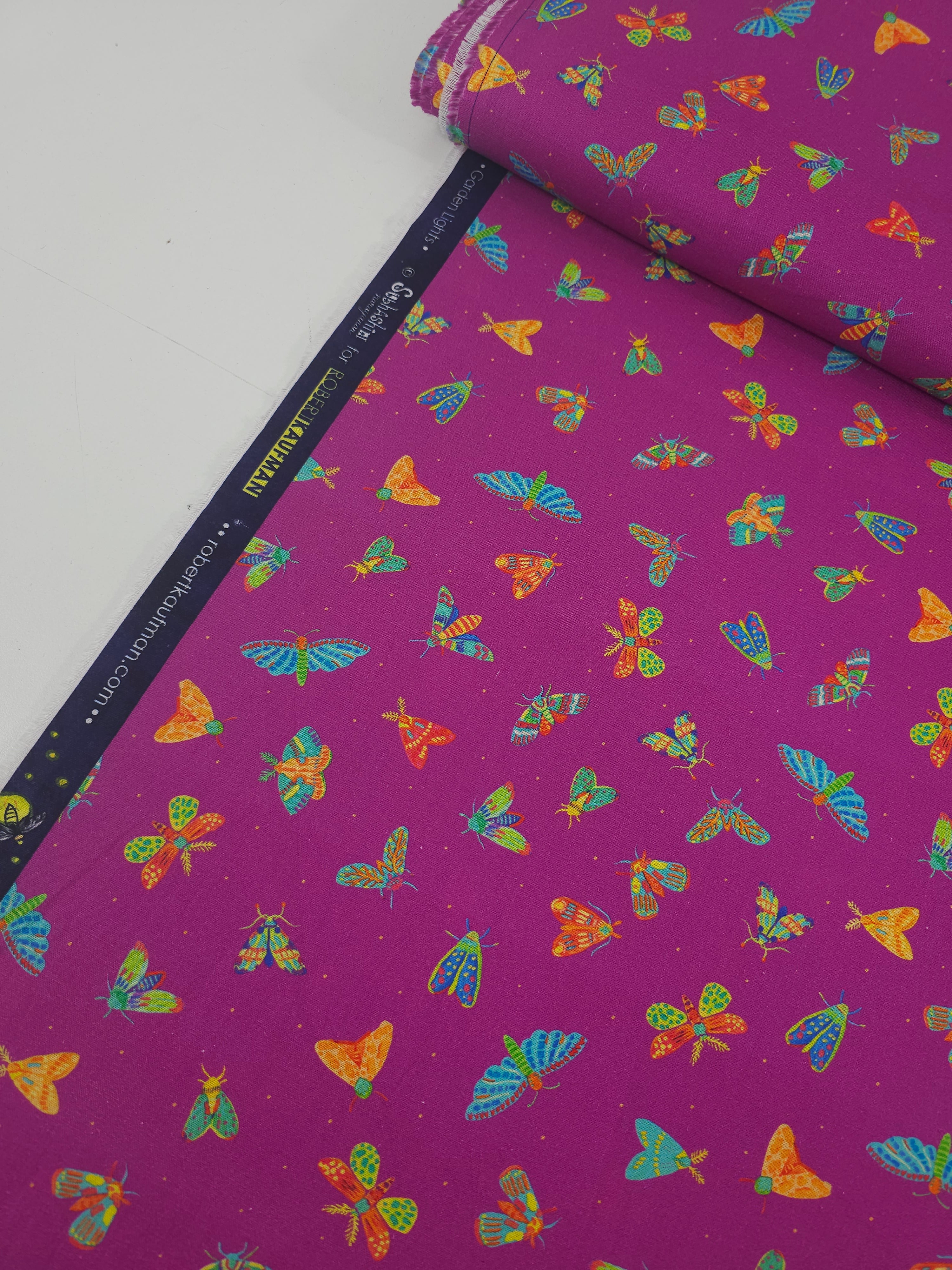 Magenta Purple Butterfly Kingdom 100% Cotton - Robert Kaufman
