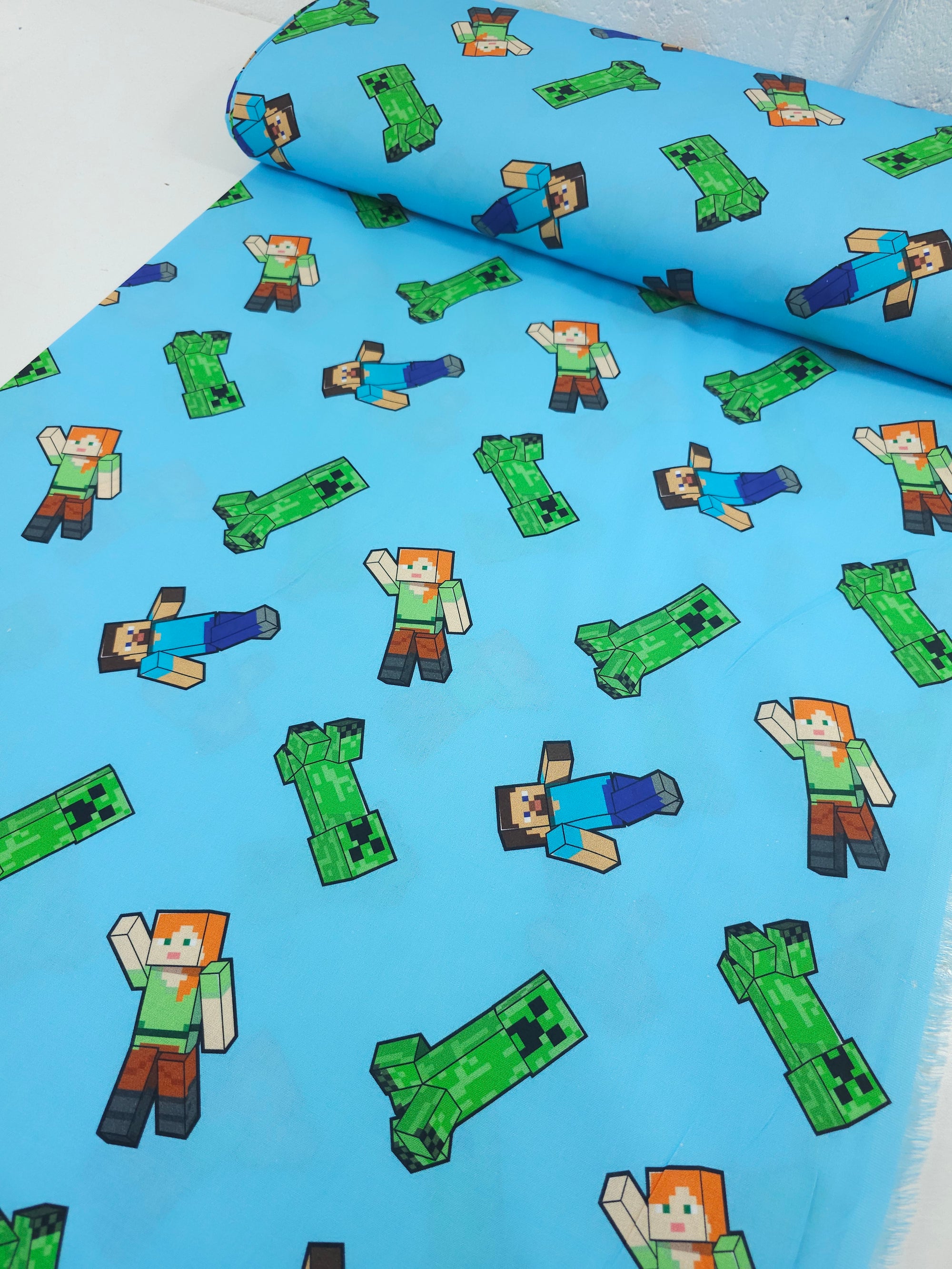 Minecraft Characters 100% Cotton