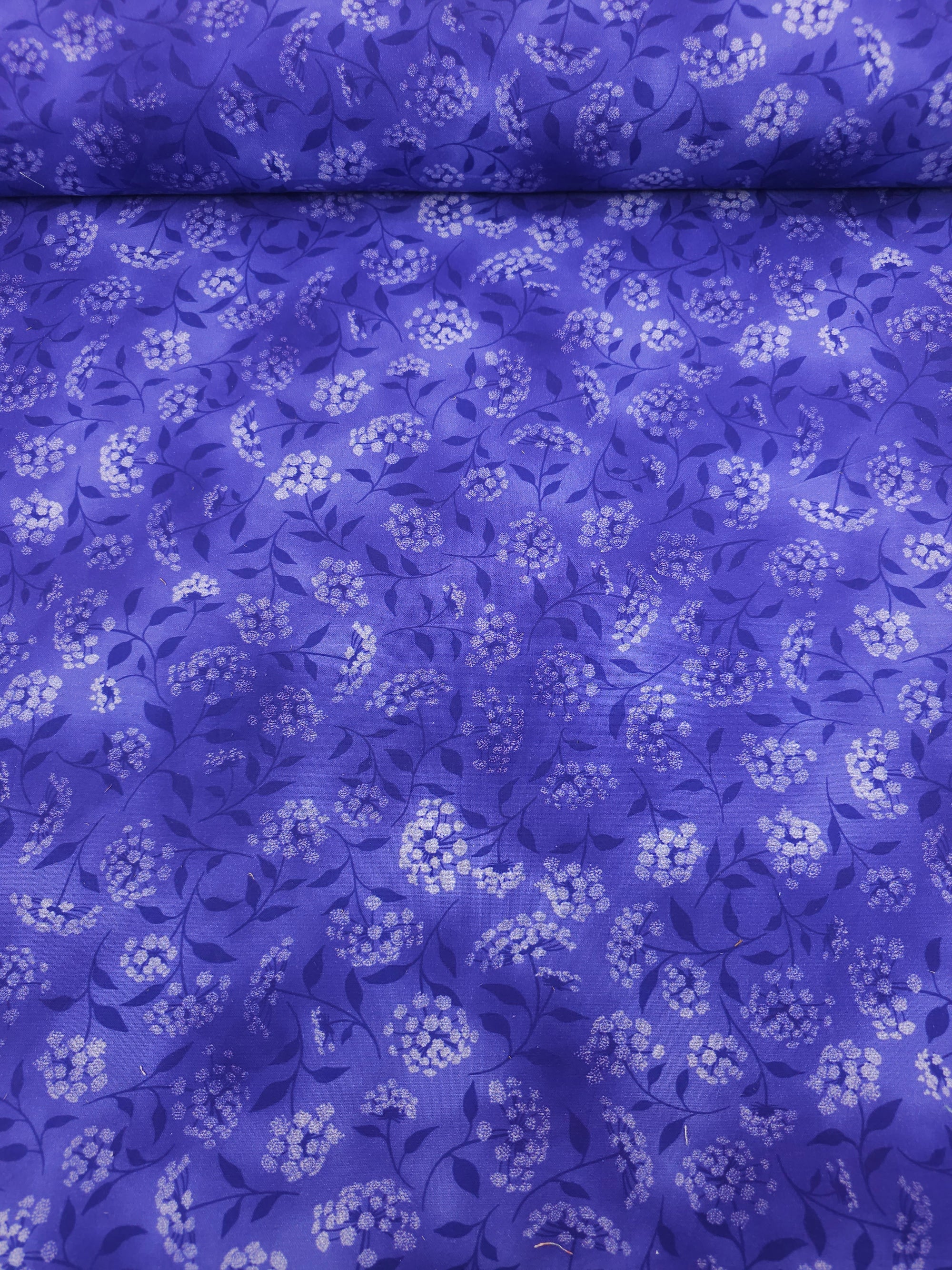 Deep Perwinkle Geranium Fusion 100% Cotton 104" - Robert Kaufman *EXTRA WIDE*