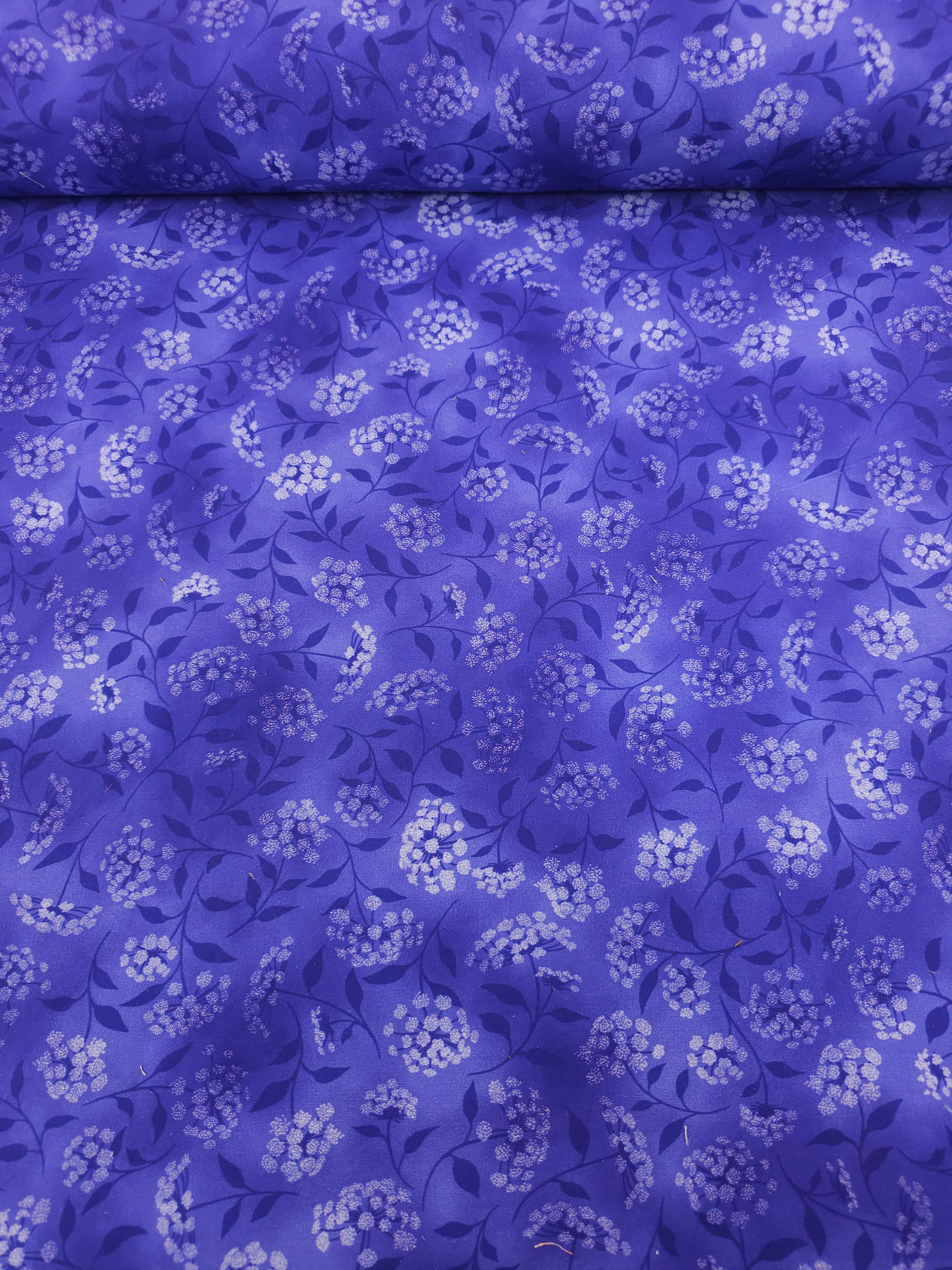 Deep Perwinkle Geranium Fusion 100% Cotton 104" - Robert Kaufman *EXTRA WIDE*