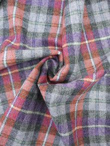  Purple/Red Tartan Lightweight 100% Wool