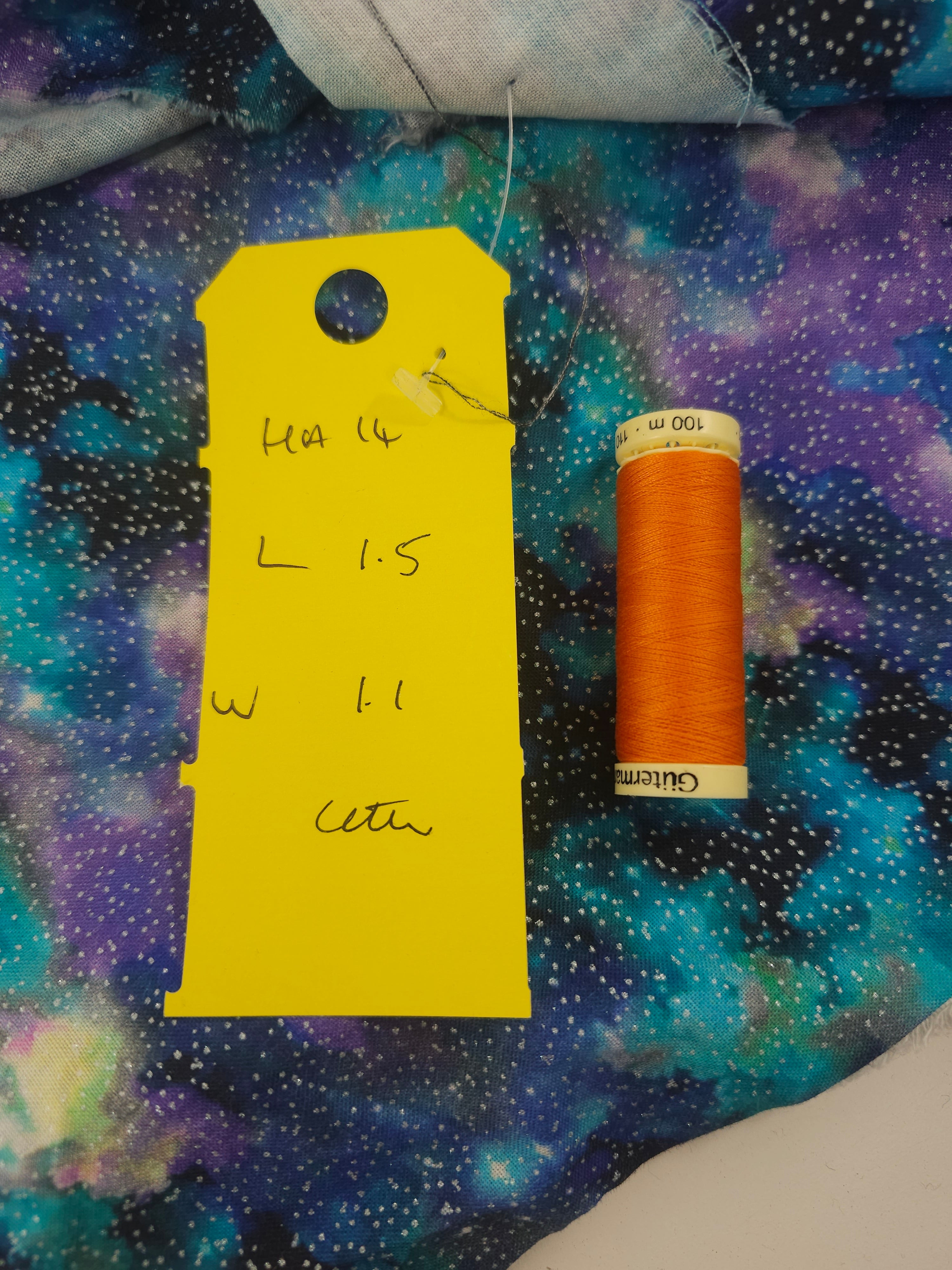 Bright galaxy Cotton- 1.5m piece
