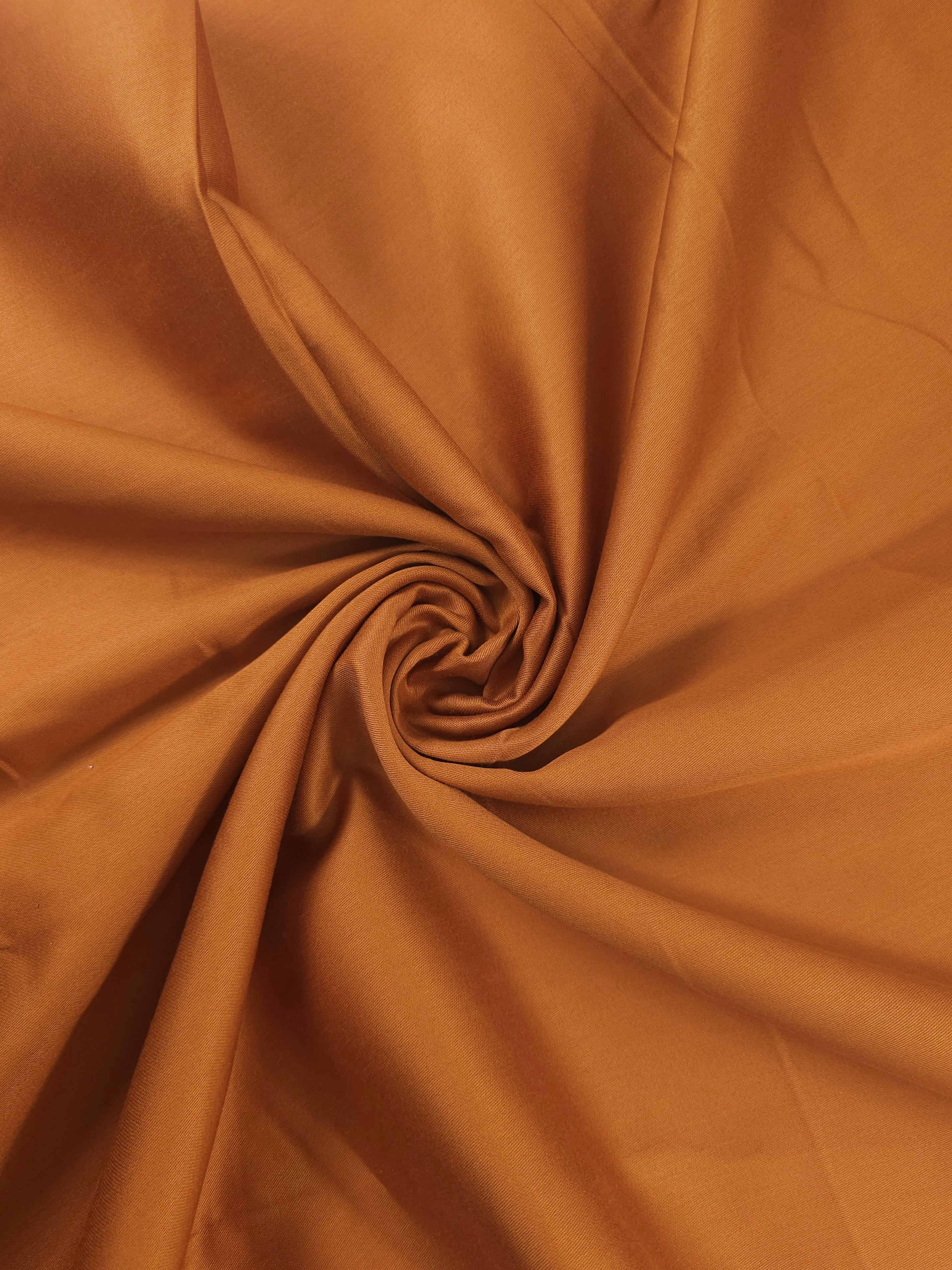 Toffee Orange Cotton Sateen 94" *EXTRA WIDE*