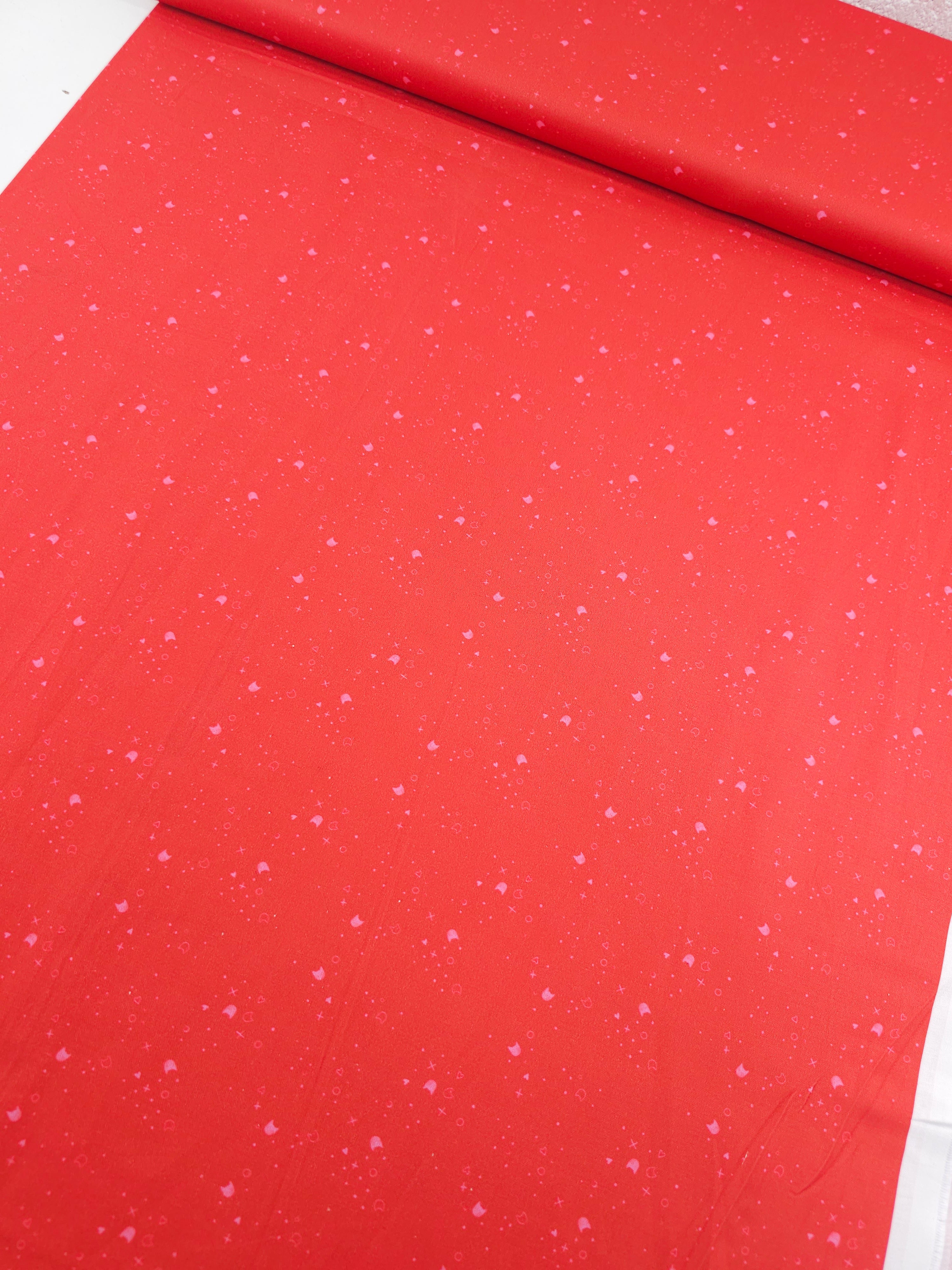 Red/Pink Kitty Litter 100% Cotton - Pammie Jane