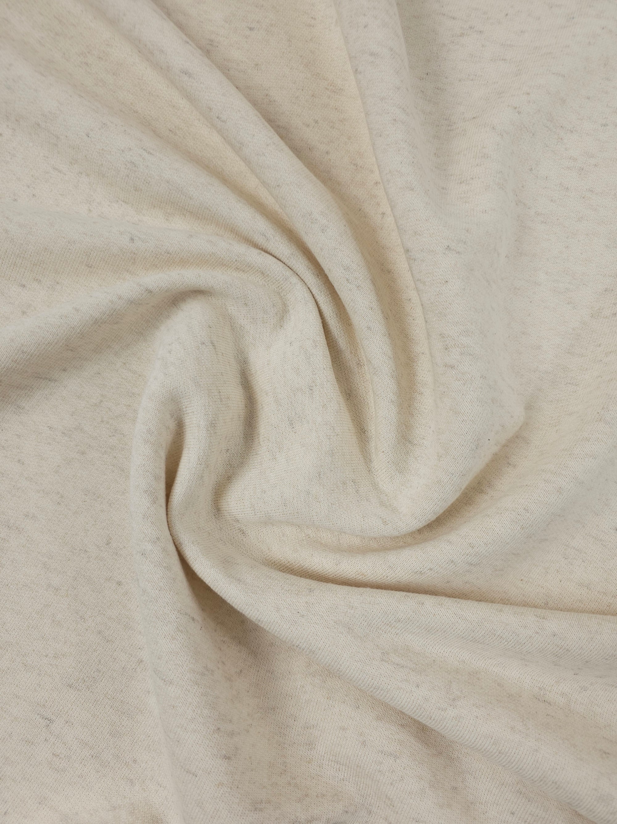 Cream Marl Loopback Terry