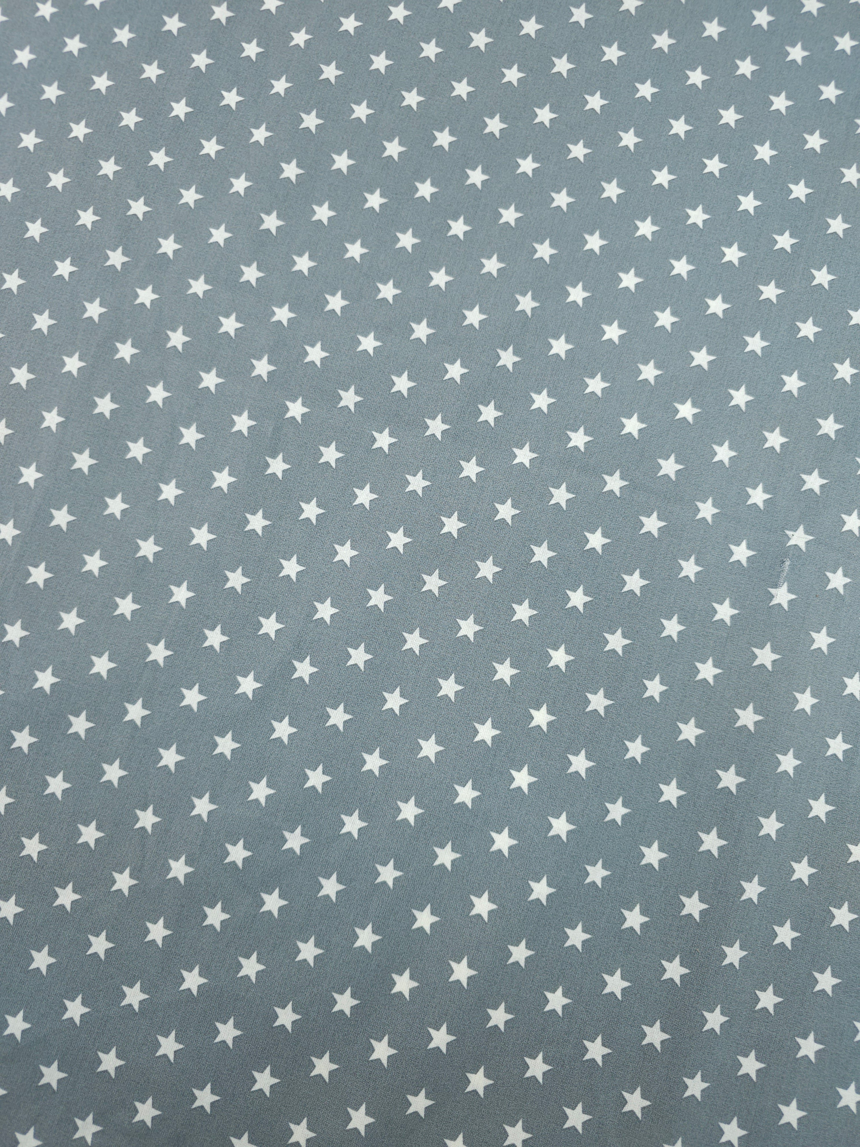 Grey Petit Stars Lightweight Cotton 57" *DEFECT*