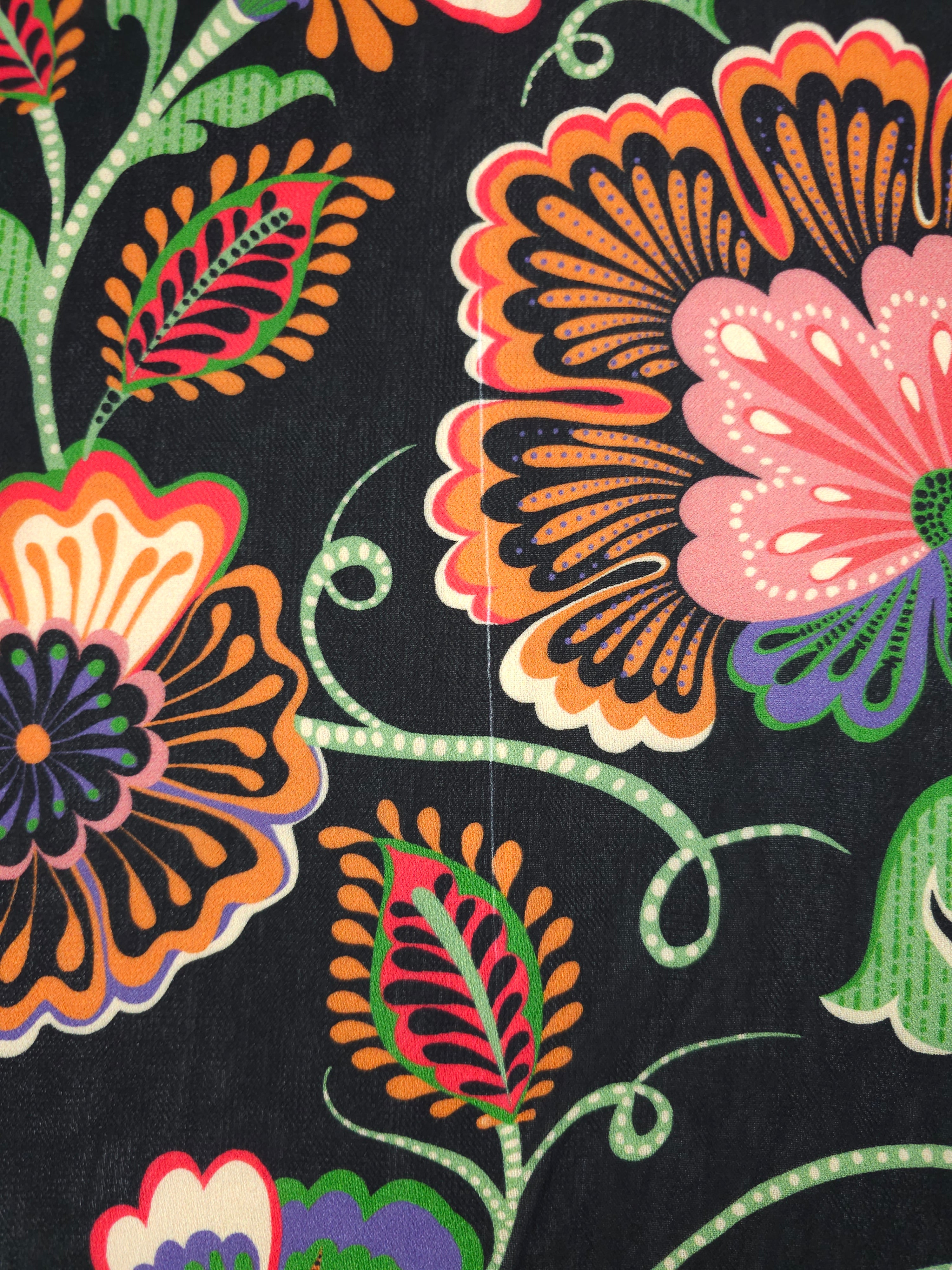 Floral Fiesta Viscose Crepe *DEFECT*