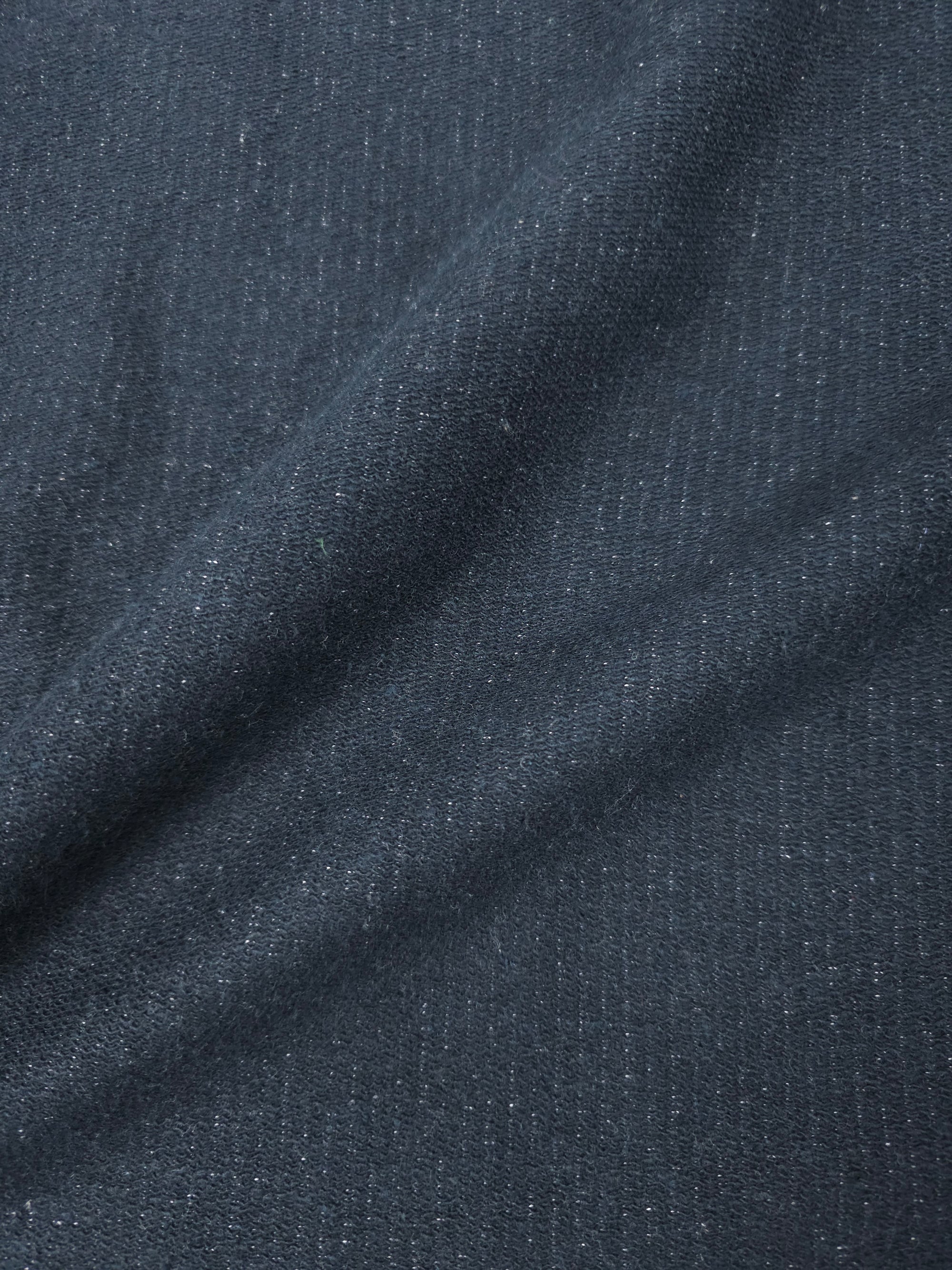 Charcoal Black Pinstripe Loopback Terry