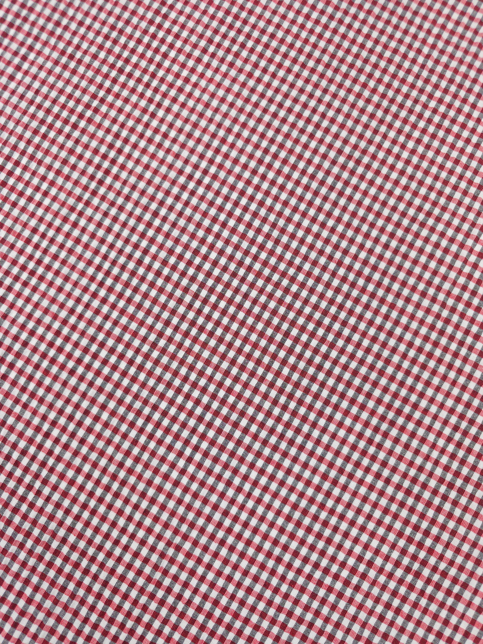 Red/Black Mini Gingham Poly Cotton