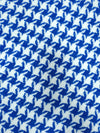 Blue/White Dogtooth Acrylic Wool