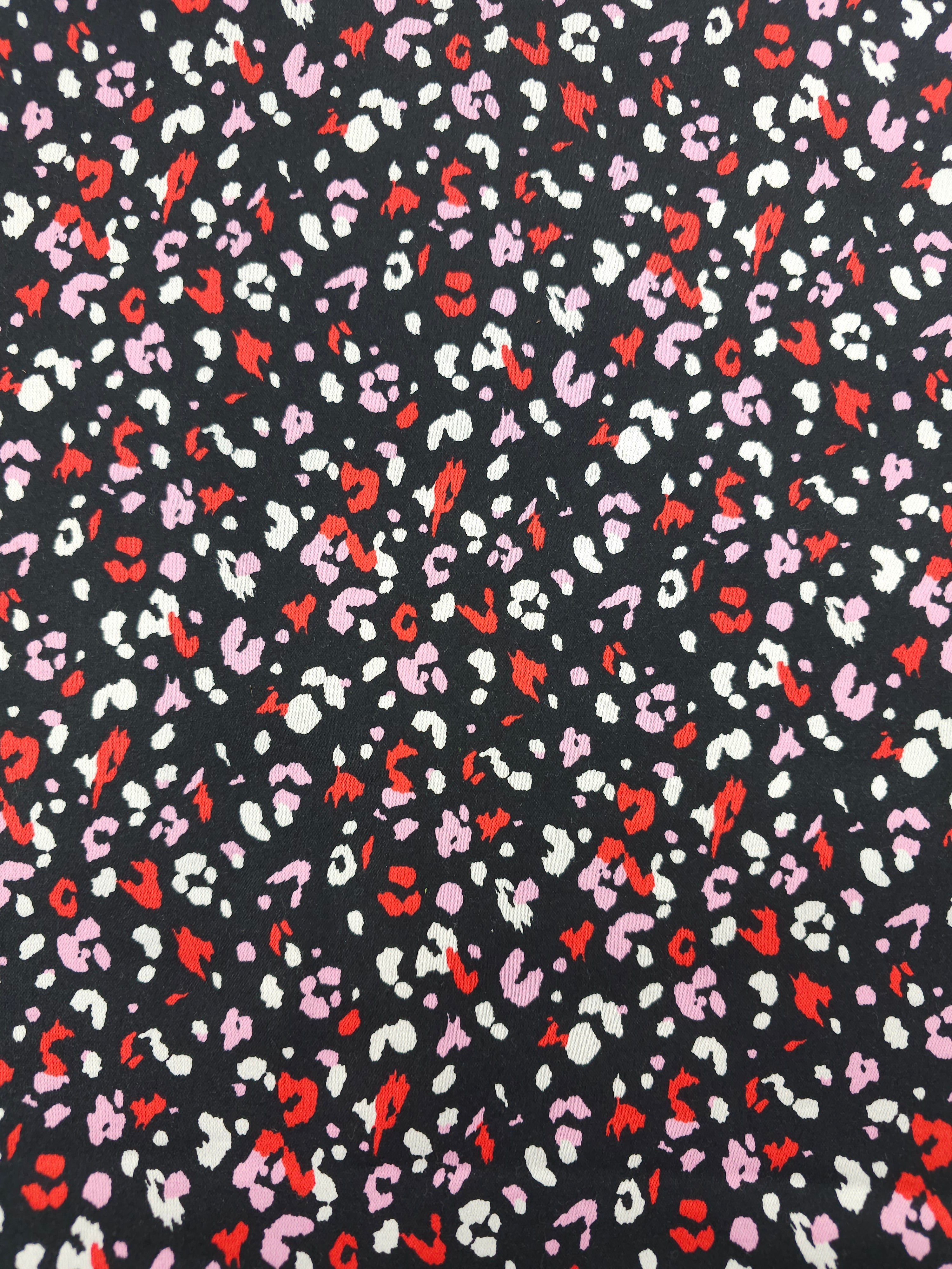 Valentines cheetah print Viscose (thick and stretch)- 2.9m piece