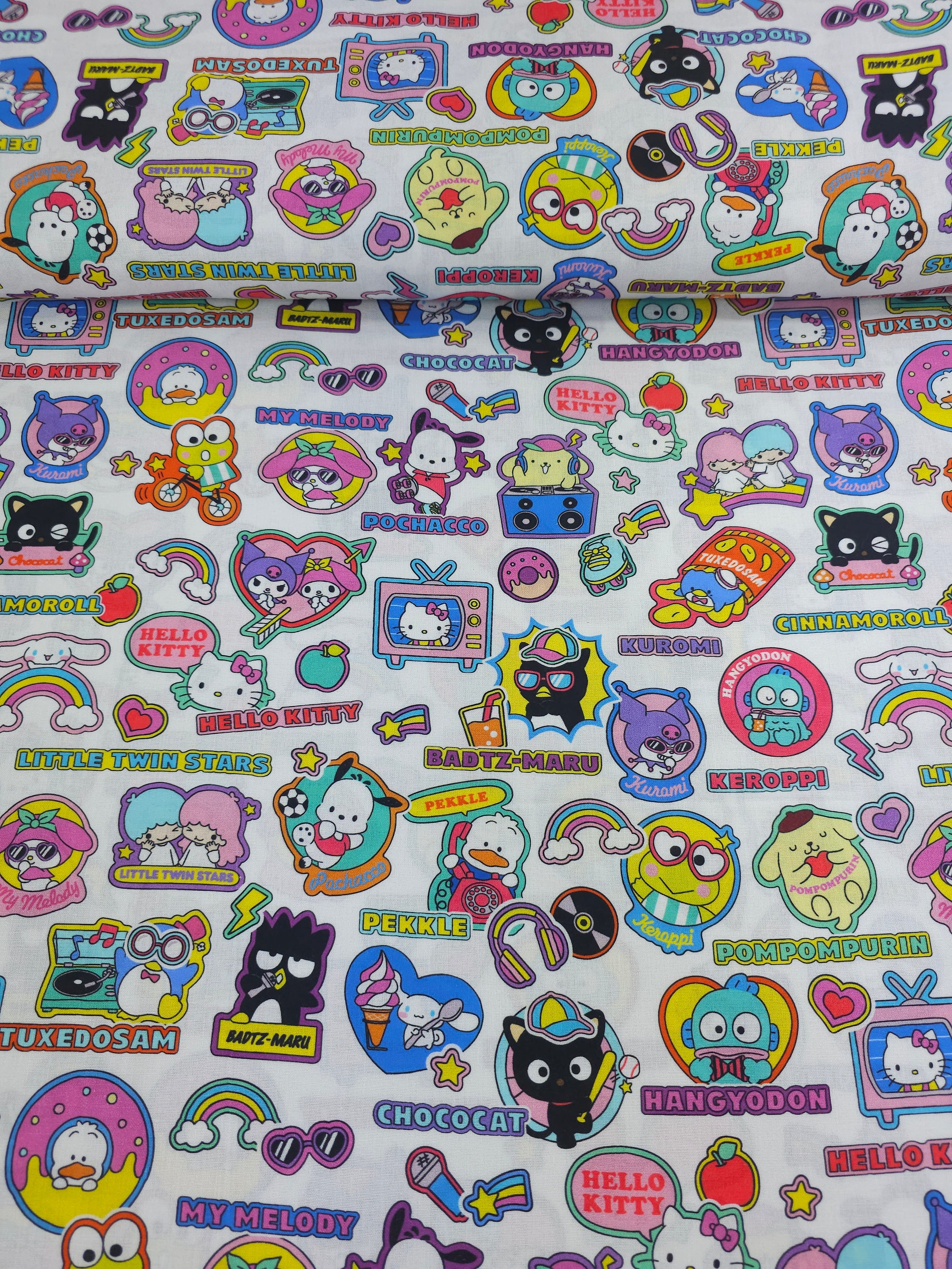 Hello Kitty and Friends Badges 100% Cotton