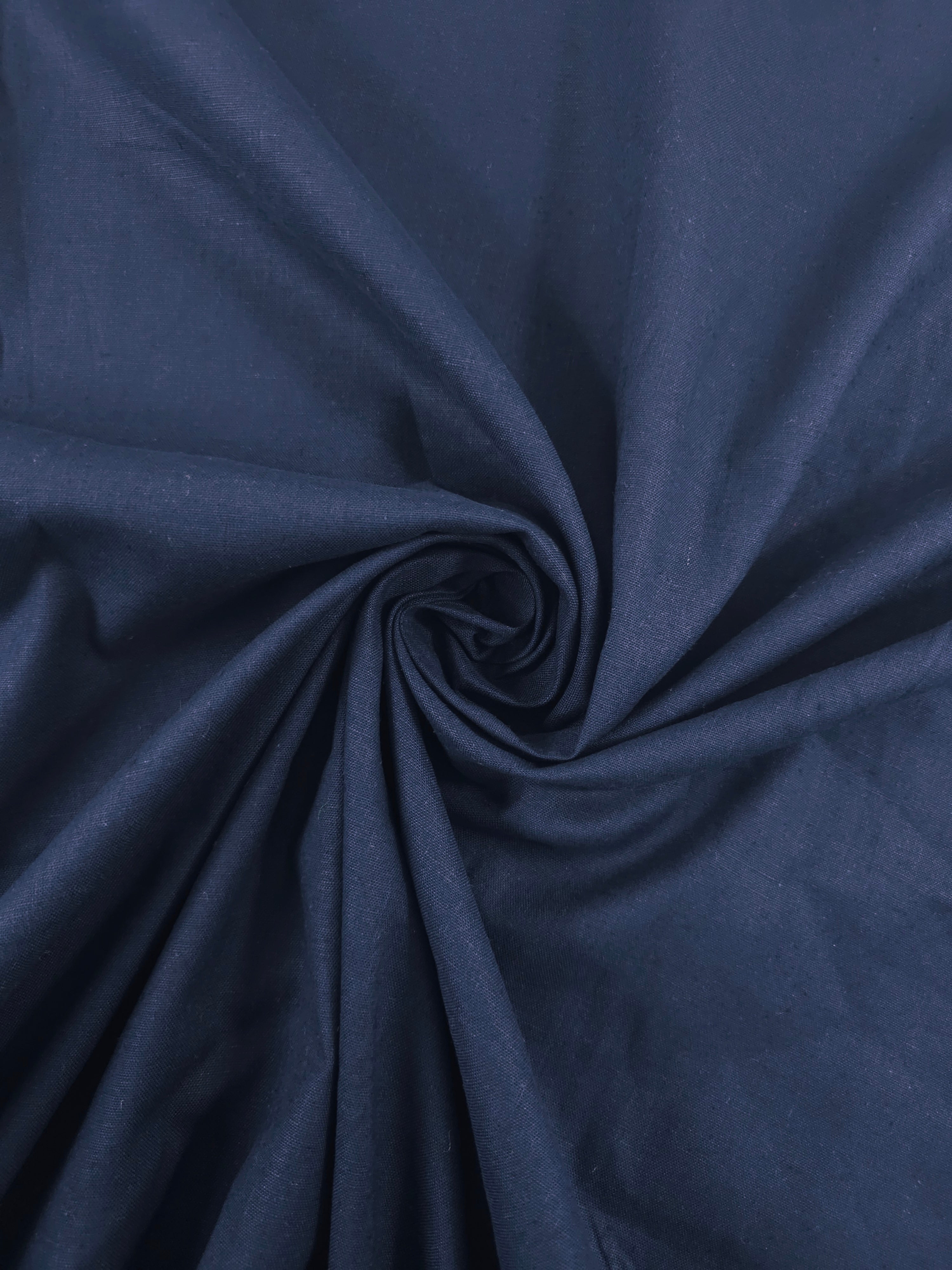Navy Flax Linen