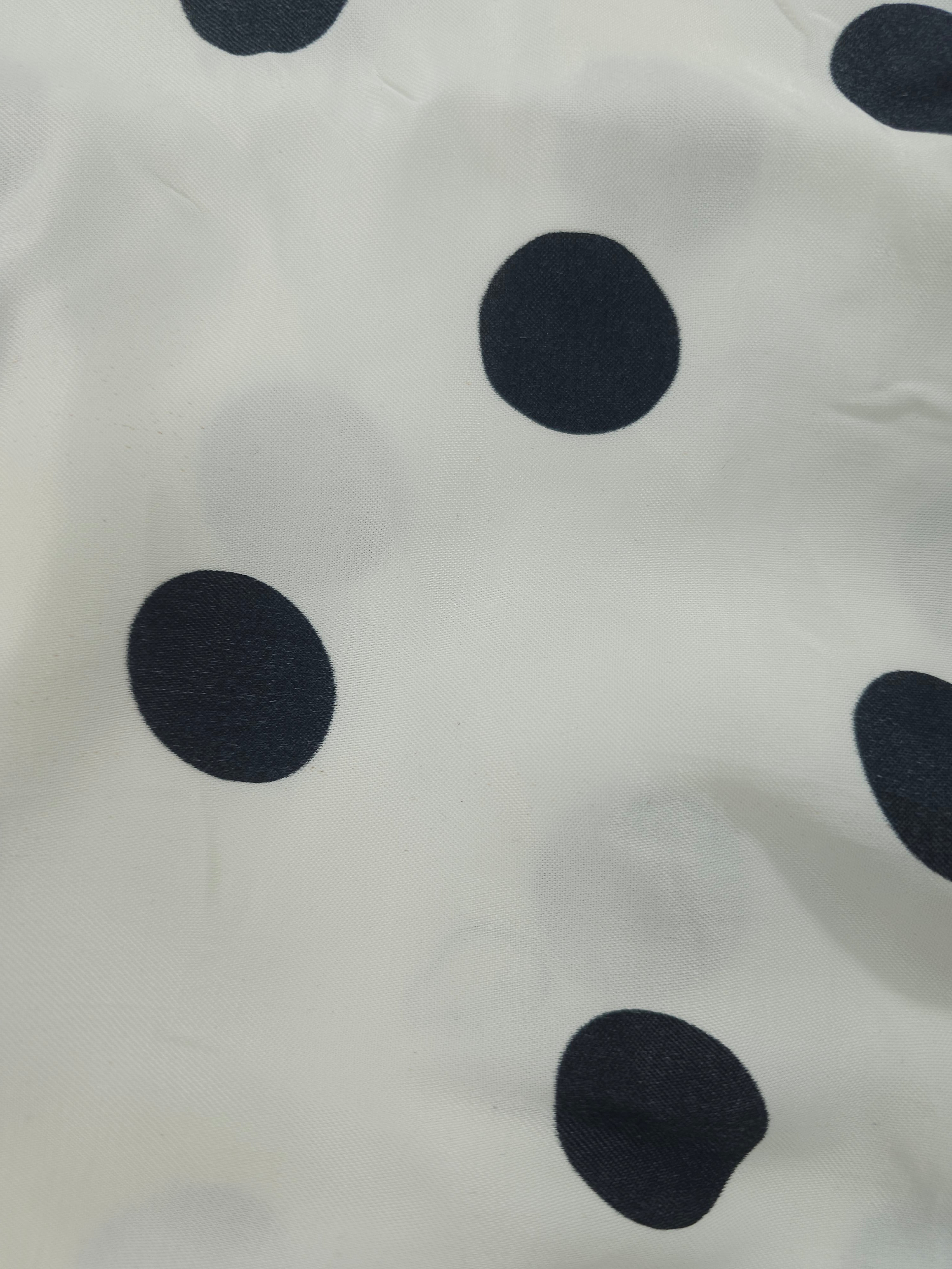 Polka Viscose sateen- 2m piece