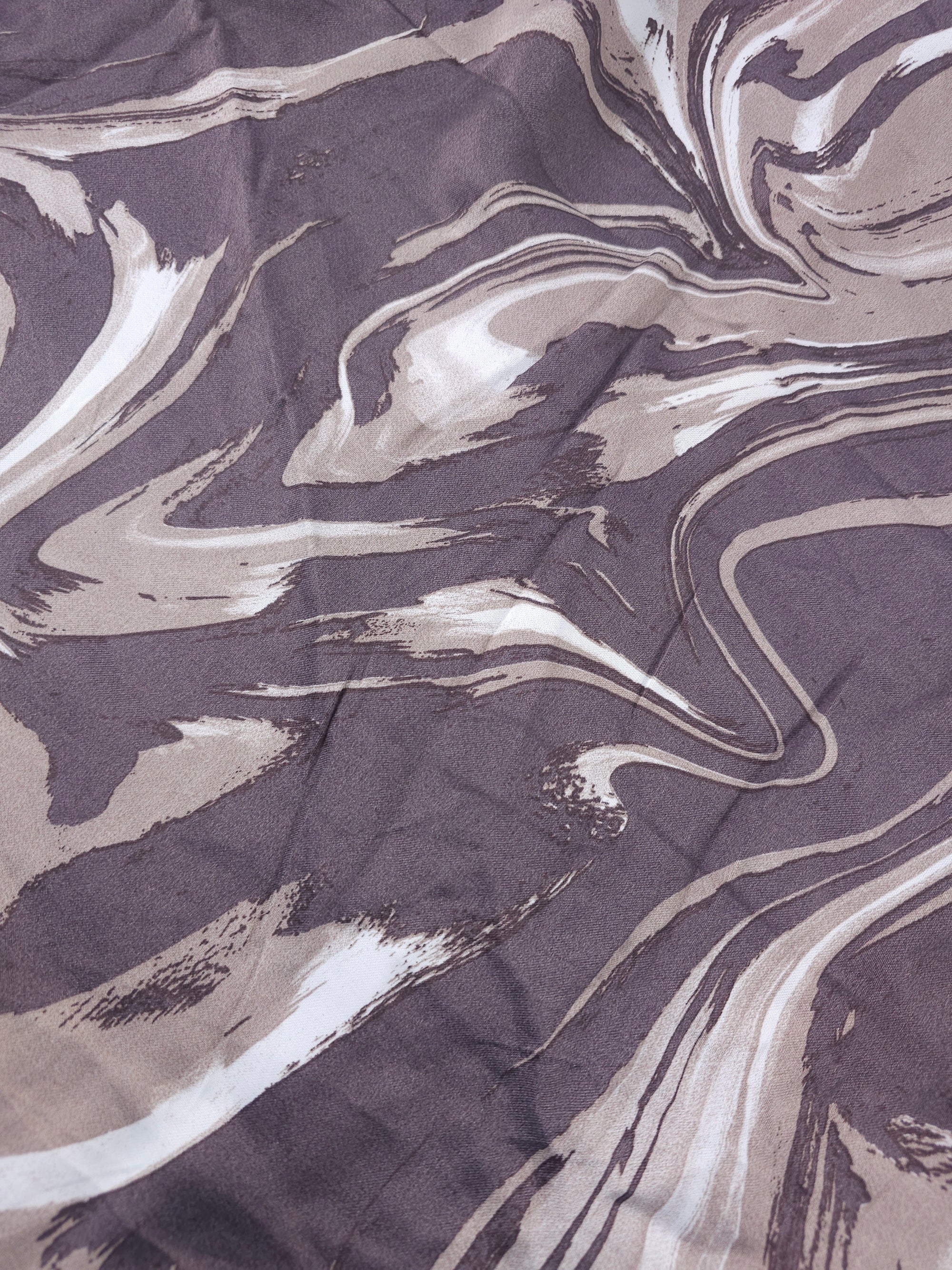Chocolate swirl Viscose satin- 1.7m