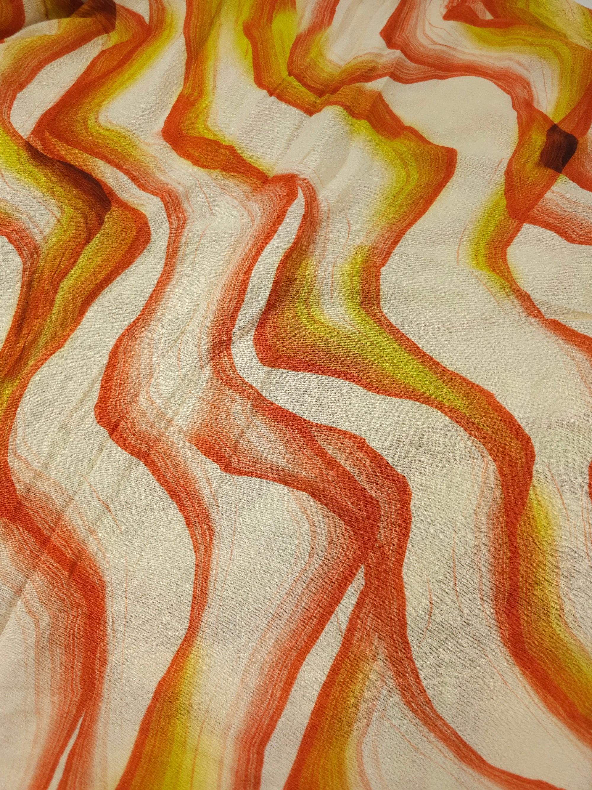 Sunset Wavy Crinkle Viscose (Various Sizes)
