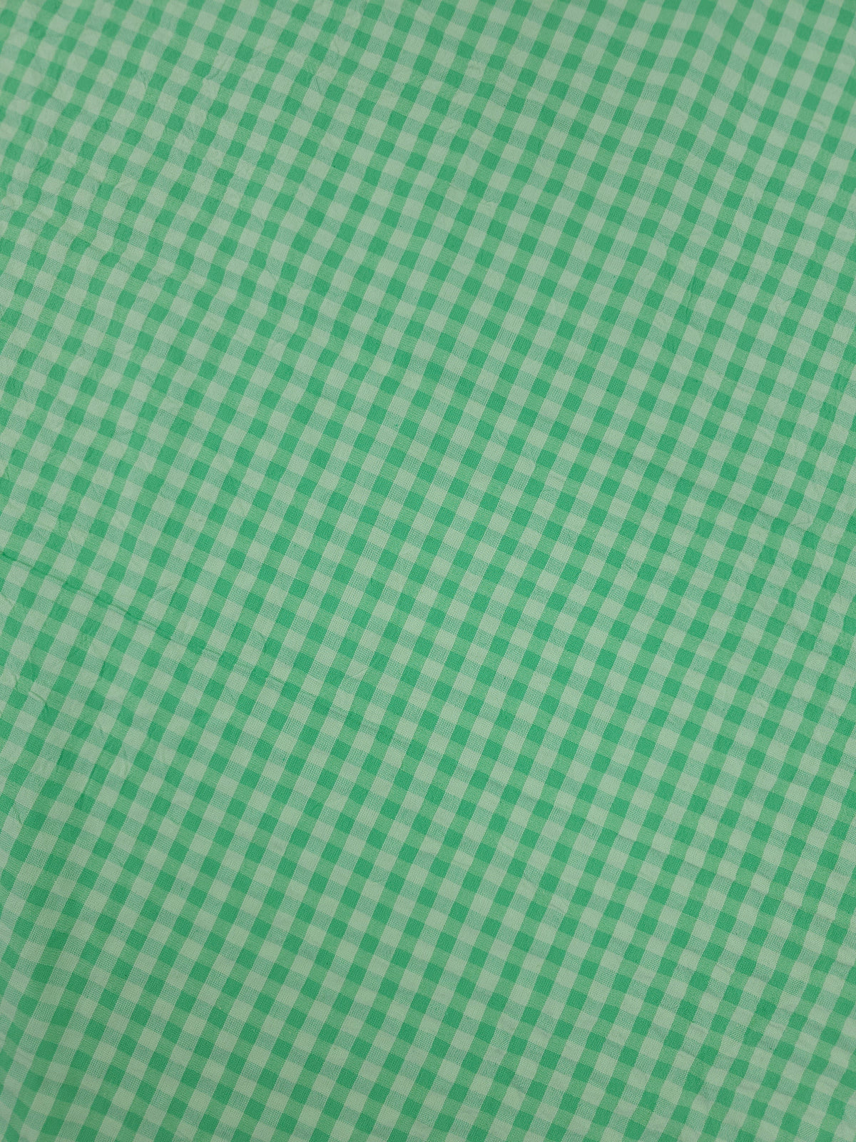Pistachio Green Small Gingham Cotton SeerSucker *PRE-ORDER*