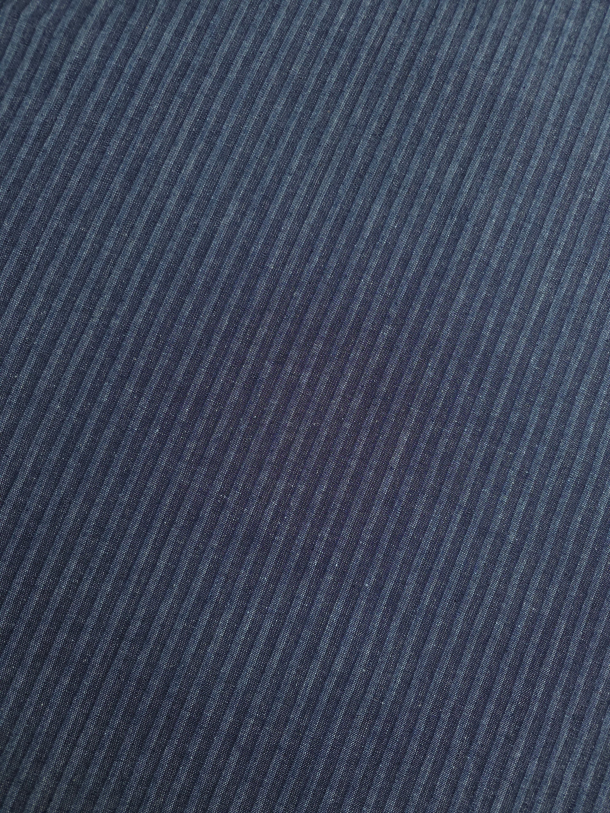 Washed Navy Stripe Denim