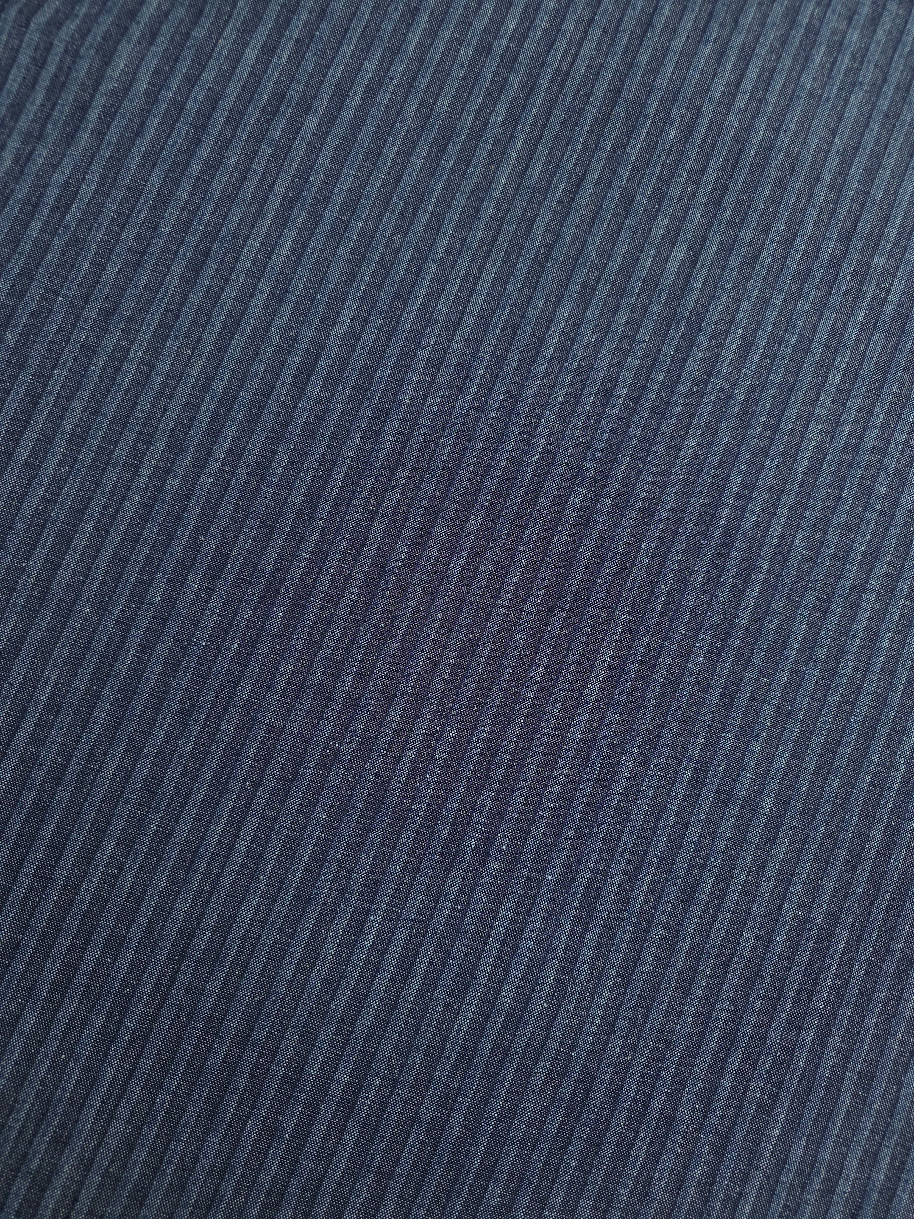 Washed Navy Stripe Denim
