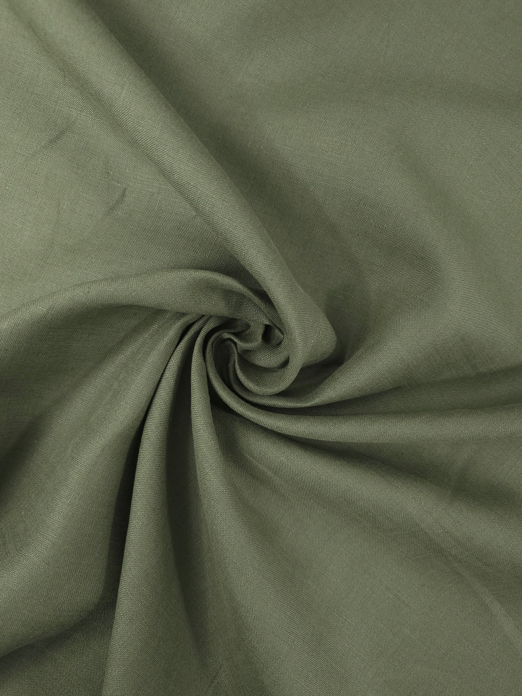Khaki Green 100% Linen