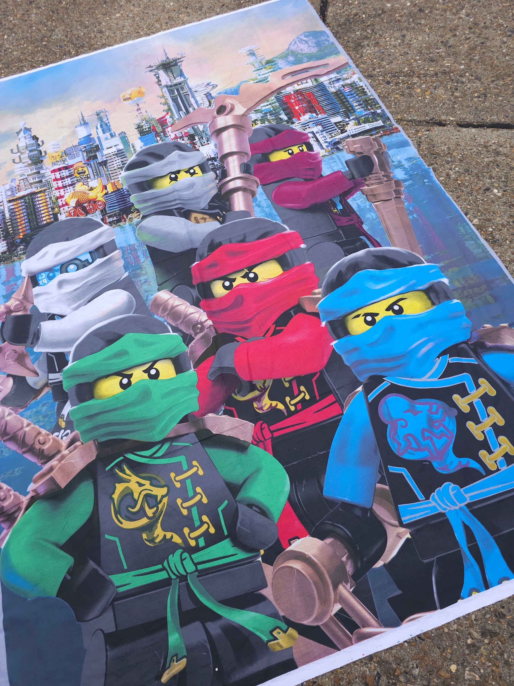 Lego Ninjago 100% Cotton - 1.40m Panel *EXTRA WIDE*