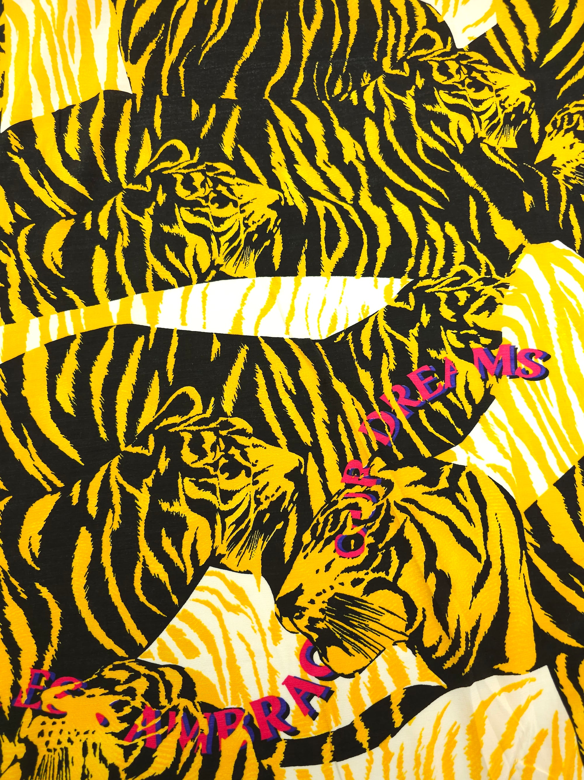 Be Fearless Abstract Tiger Stripe Viscose Voile
