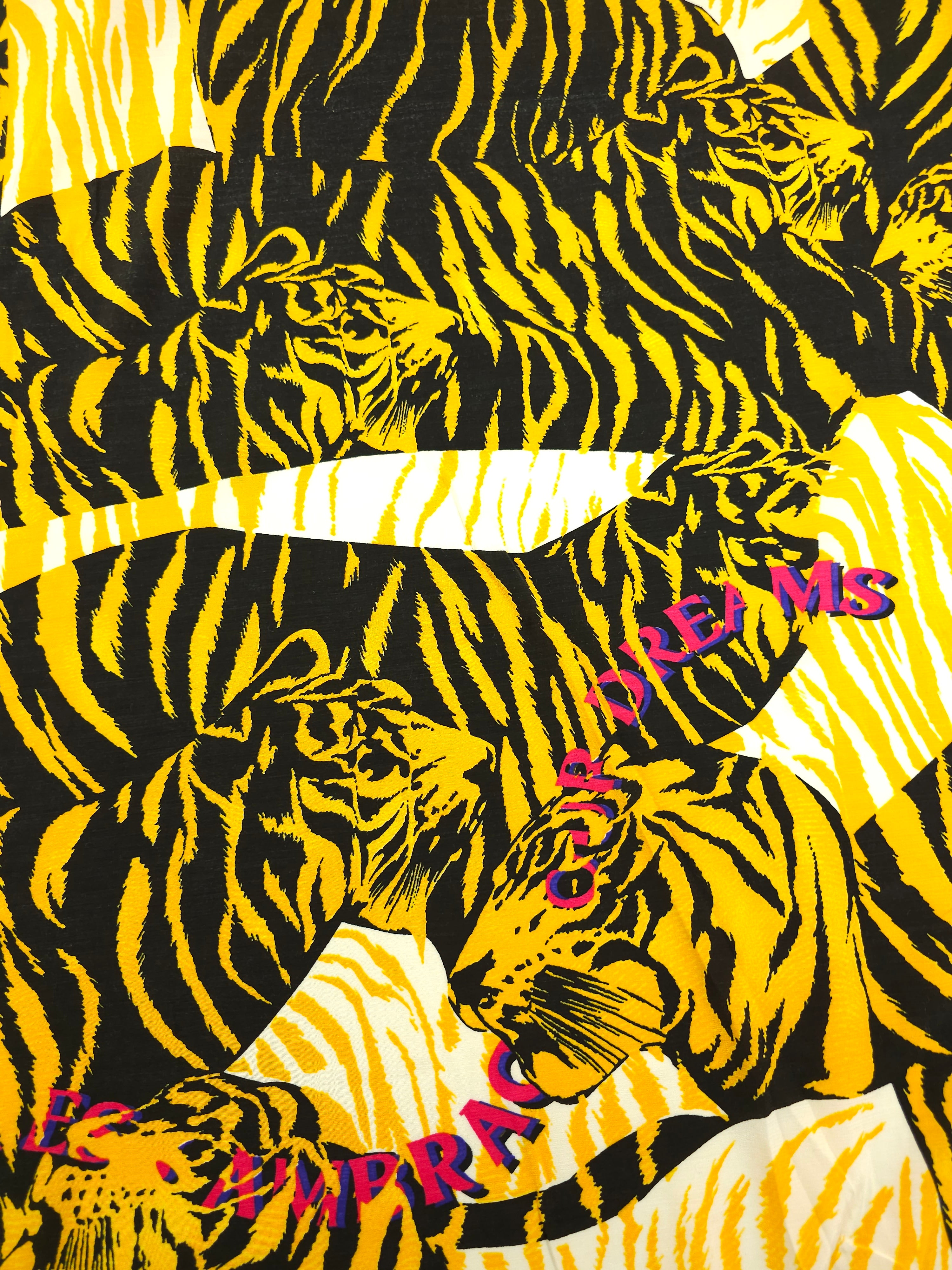 Be Fearless Abstract Tiger Stripe Viscose Voile